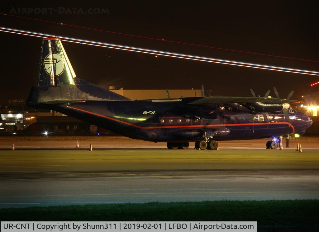 UR-CNT, 1971 Antonov An-12BK C/N 00347505, Night stop for this old plane... Parked at the General Aviation area...