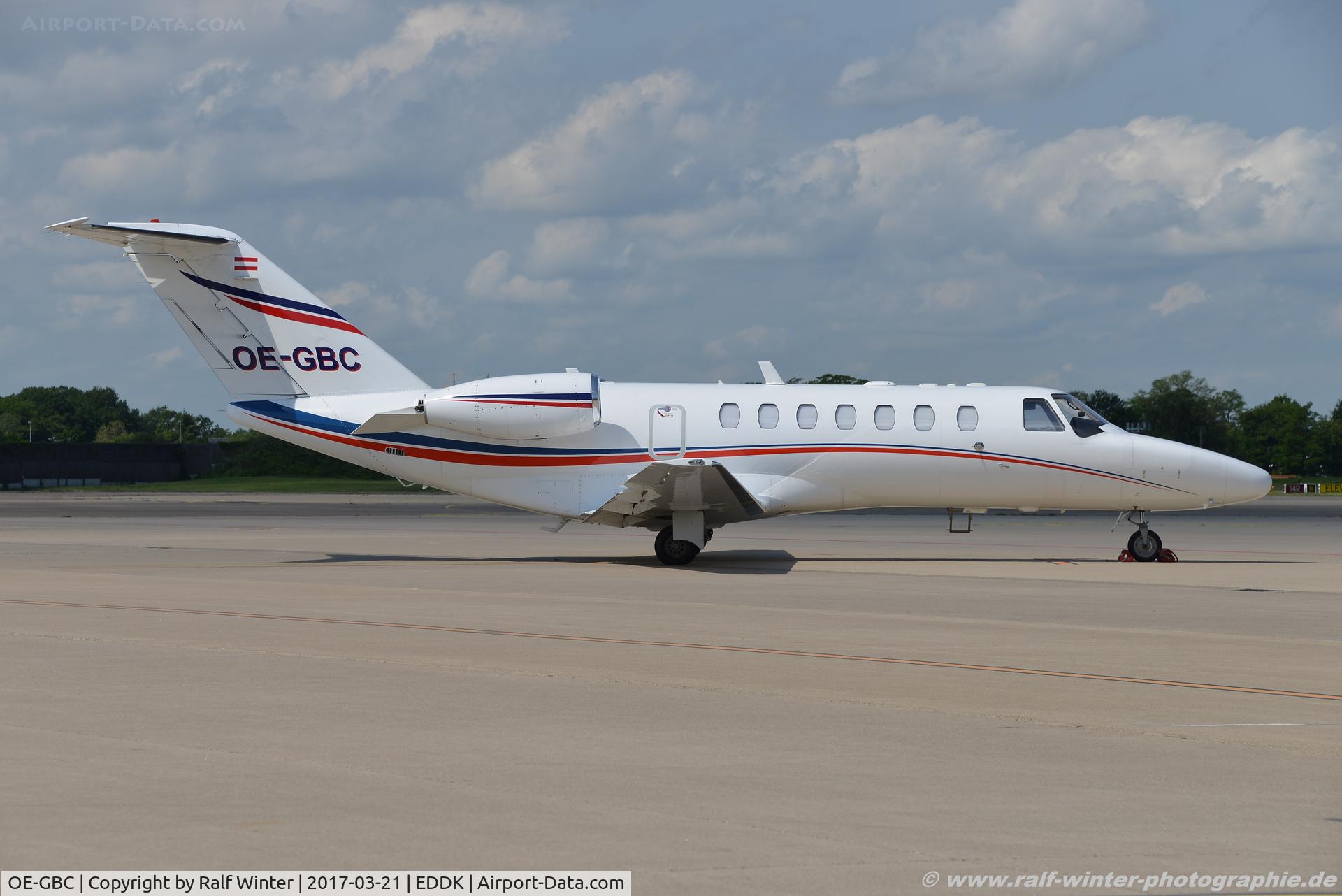 OE-GBC, 1992 Cessna 550 Citation II C/N 550-0717, Cessna 525B CitationJet CJ3 - JAR Airlink Luftverkehrs GmbH - 525B0219 - OE-GBC - 21.03.2017 - CGN
