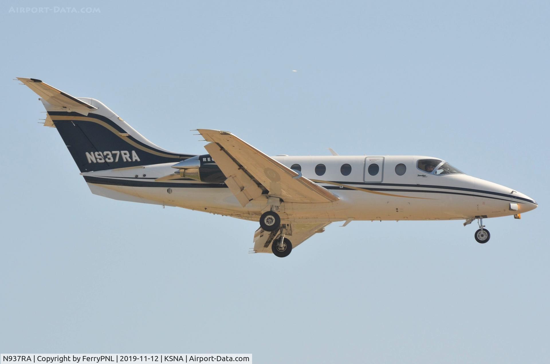 N937RA, Raytheon Hawker 400XP C/N RK-460, Regency Air Be400 landing