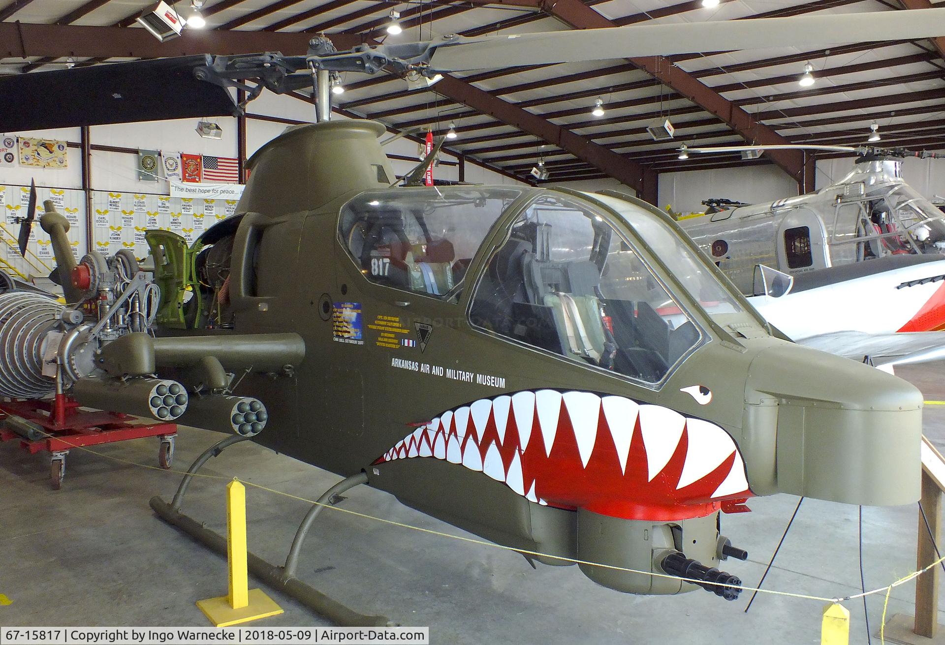 67-15817, 1967 Bell AH-1S Cobra C/N 20481, Bell AH-1S Cobra at the Arkansas Air & Military Museum, Fayetteville AR