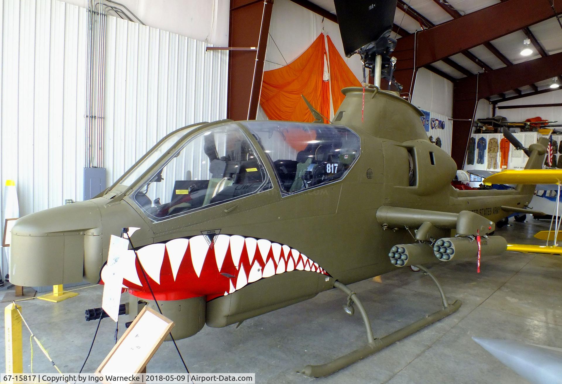 67-15817, 1967 Bell AH-1S Cobra C/N 20481, Bell AH-1S Cobra at the Arkansas Air & Military Museum, Fayetteville AR