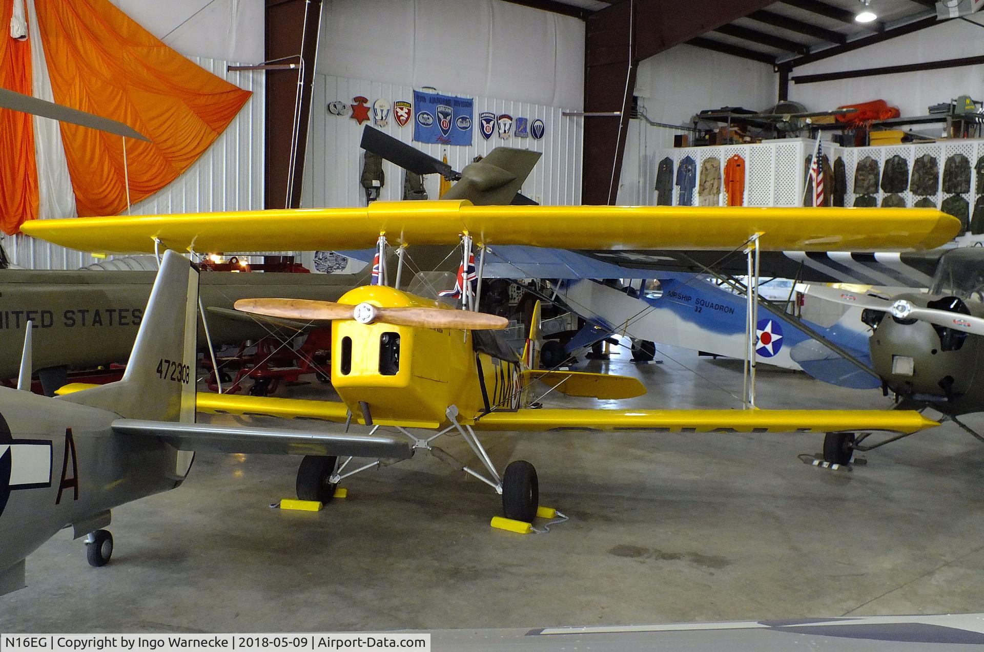 N16EG, 1998 Fisher R-80 Tiger Moth C/N TM20, Fisher (Griffith E M) R-80 Tiger Moth 8/10-scale replica at the Arkansas Air & Military Museum, Fayetteville AR