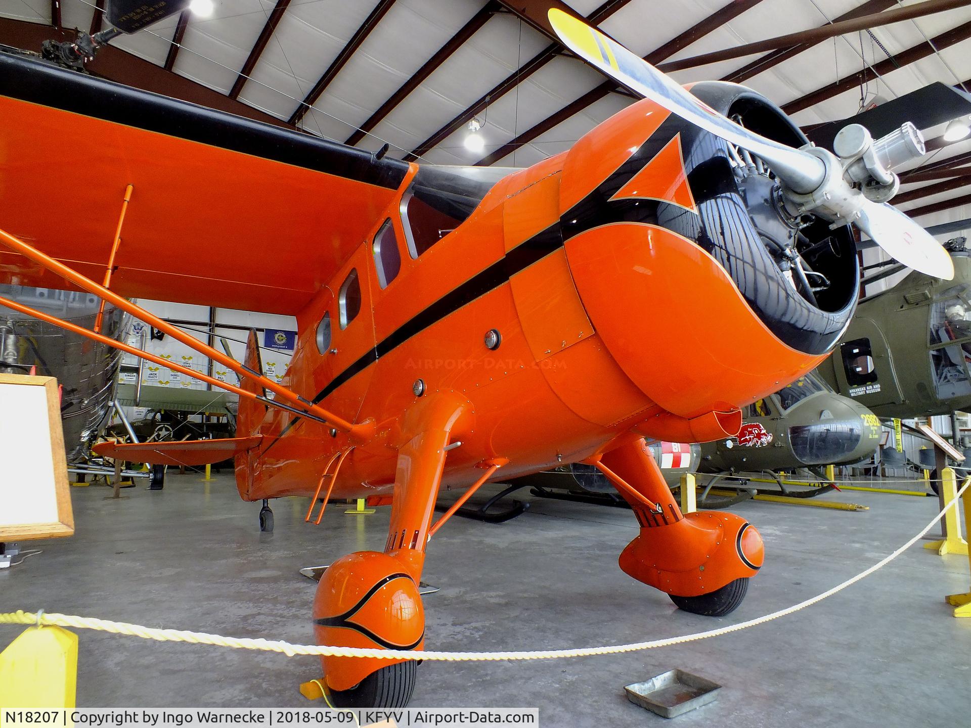 N18207, 1938 Howard Aircraft DGA-11 C/N 206, Howard DGA-11 at the Arkansas Air & Military Museum, Fayetteville AR