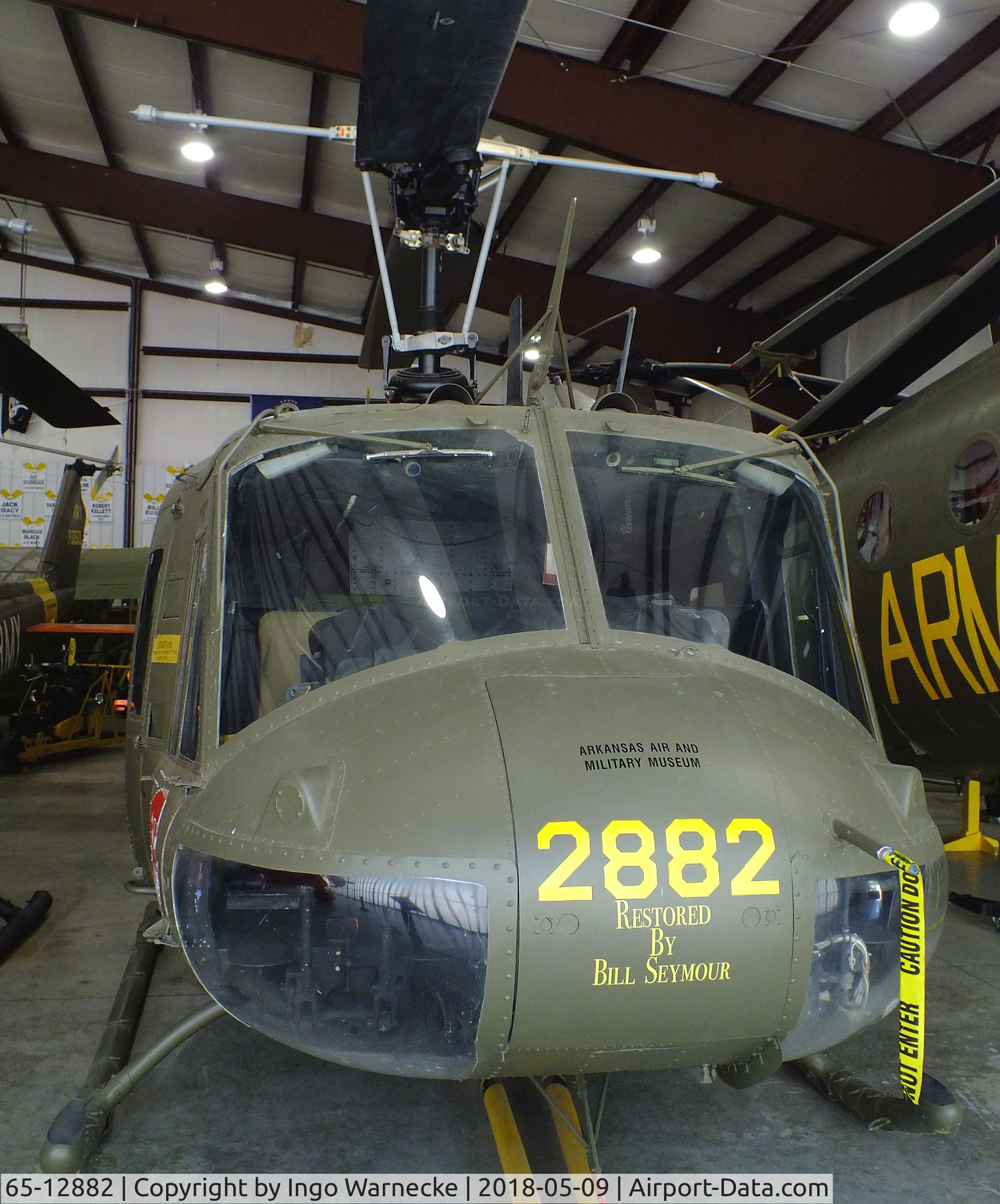 65-12882, 1965 Bell UH-1H Iroquois C/N 5215, Bell UH-1H Iroquois at the Arkansas Air & Military Museum, Fayetteville AR