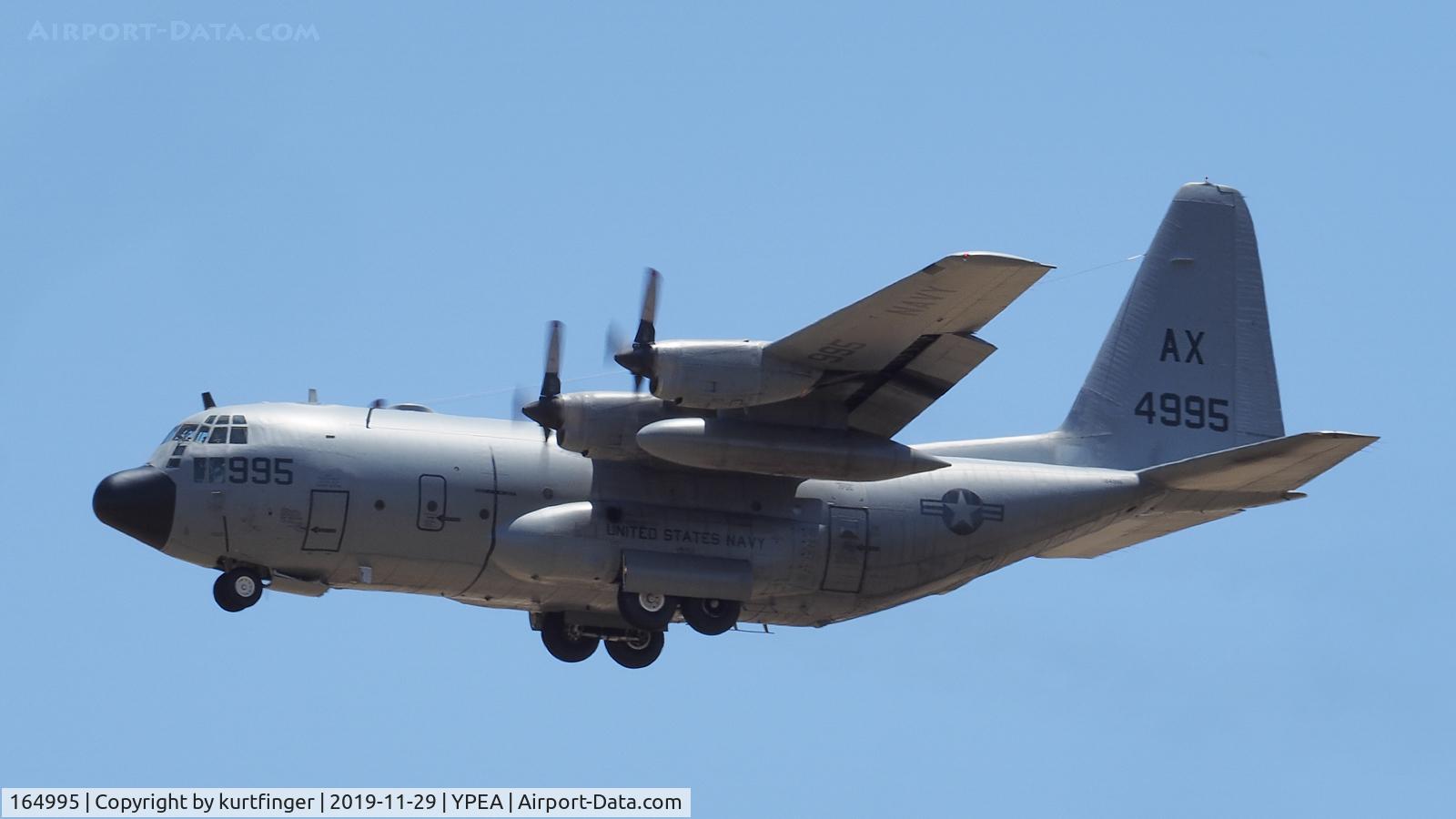 164995, Lockheed C-130T Hercules C/N 382-5300, US Navy C-130T MSN 382-5300 VR-53 tail AX serial 4995 RAAF Base Pearce 29/11/19.