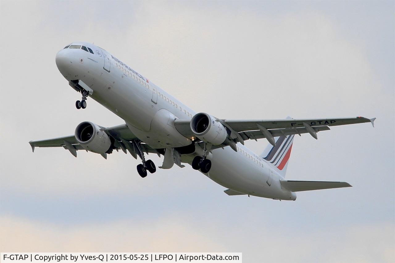F-GTAP, 2008 Airbus A321-211 C/N 3372, Airbus A321-211, Take off rwy 24, Paris Orly Airport (LFPO-ORY)