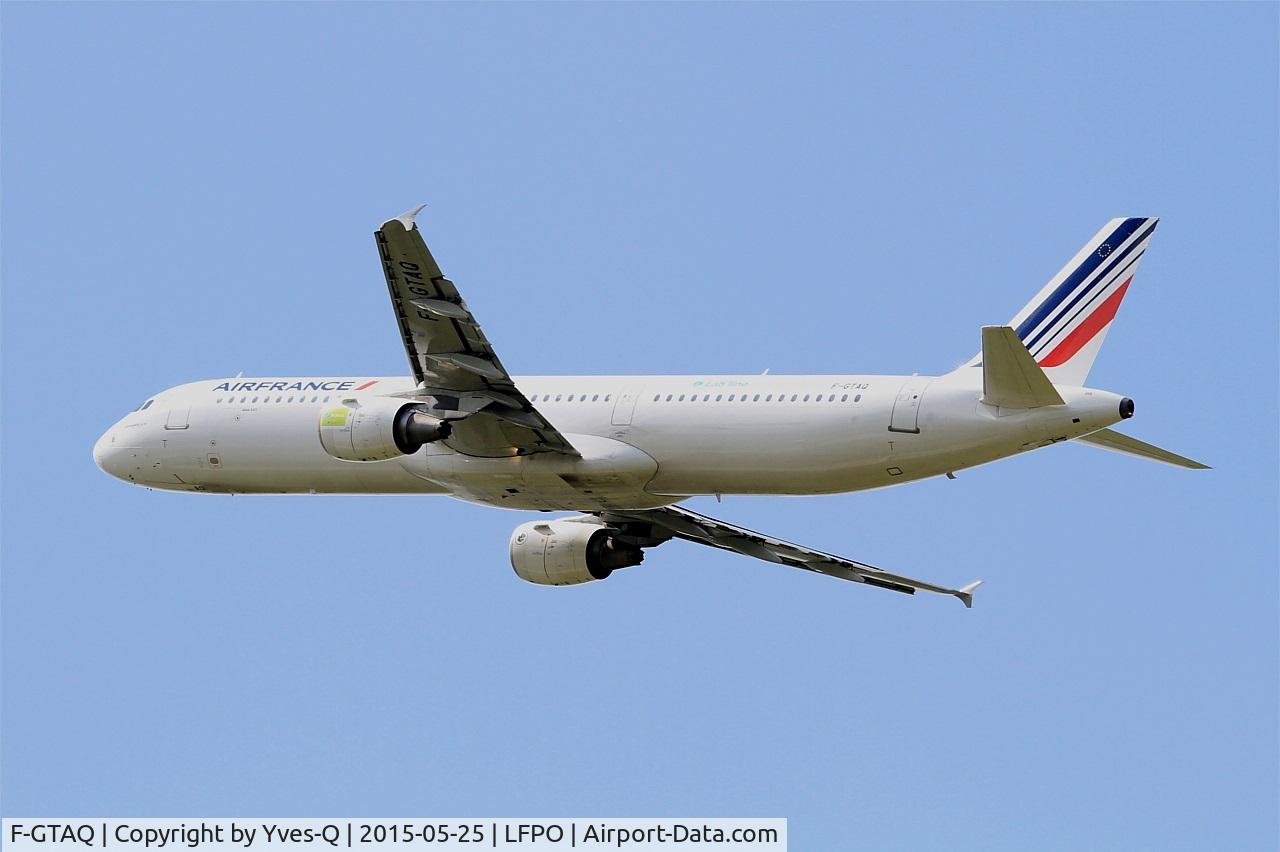 F-GTAQ, 2008 Airbus A321-211 C/N 3399, Airbus A321-211, Take off Rwy 24, Paris-Orly Airport (LFPO-ORY)