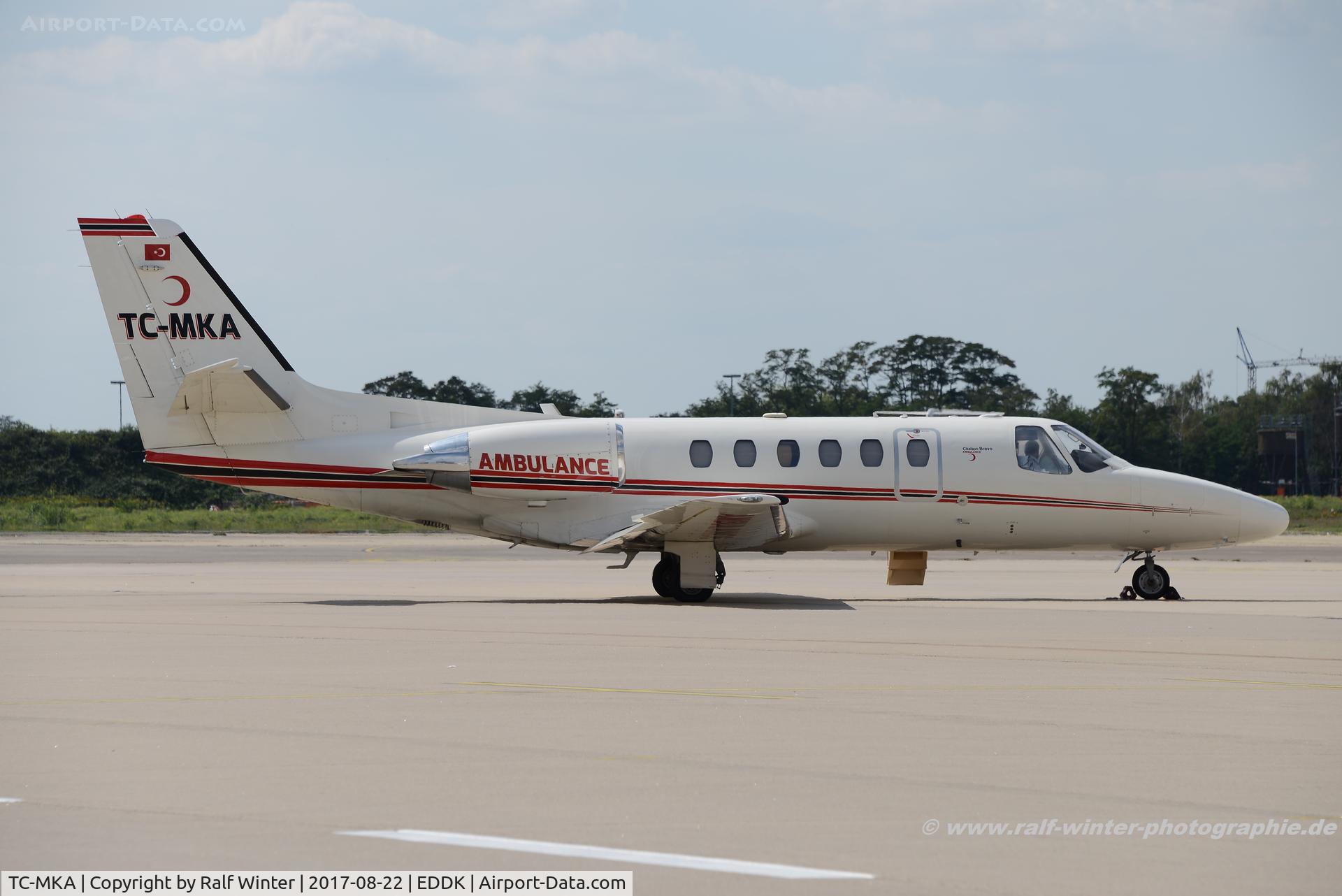 TC-MKA, 2001 Cessna 550B Citation Bravo C/N 550-0960, Cessna 550 Citation Bravo - BonAir Havacilik - 5500960 - TC-MKA - 22.08.2017 - CGN