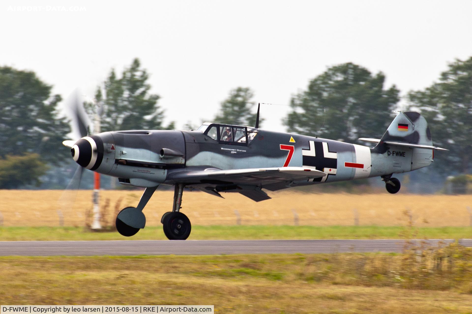 D-FWME, Messerschmitt Bf-109G-4 C/N 0139, Roskilde Air Show 15.8.2015