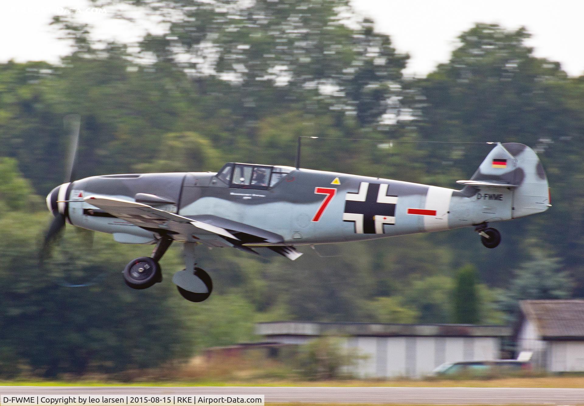 D-FWME, Messerschmitt Bf-109G-4 C/N 0139, Roskilde Air Show 15.8.2015