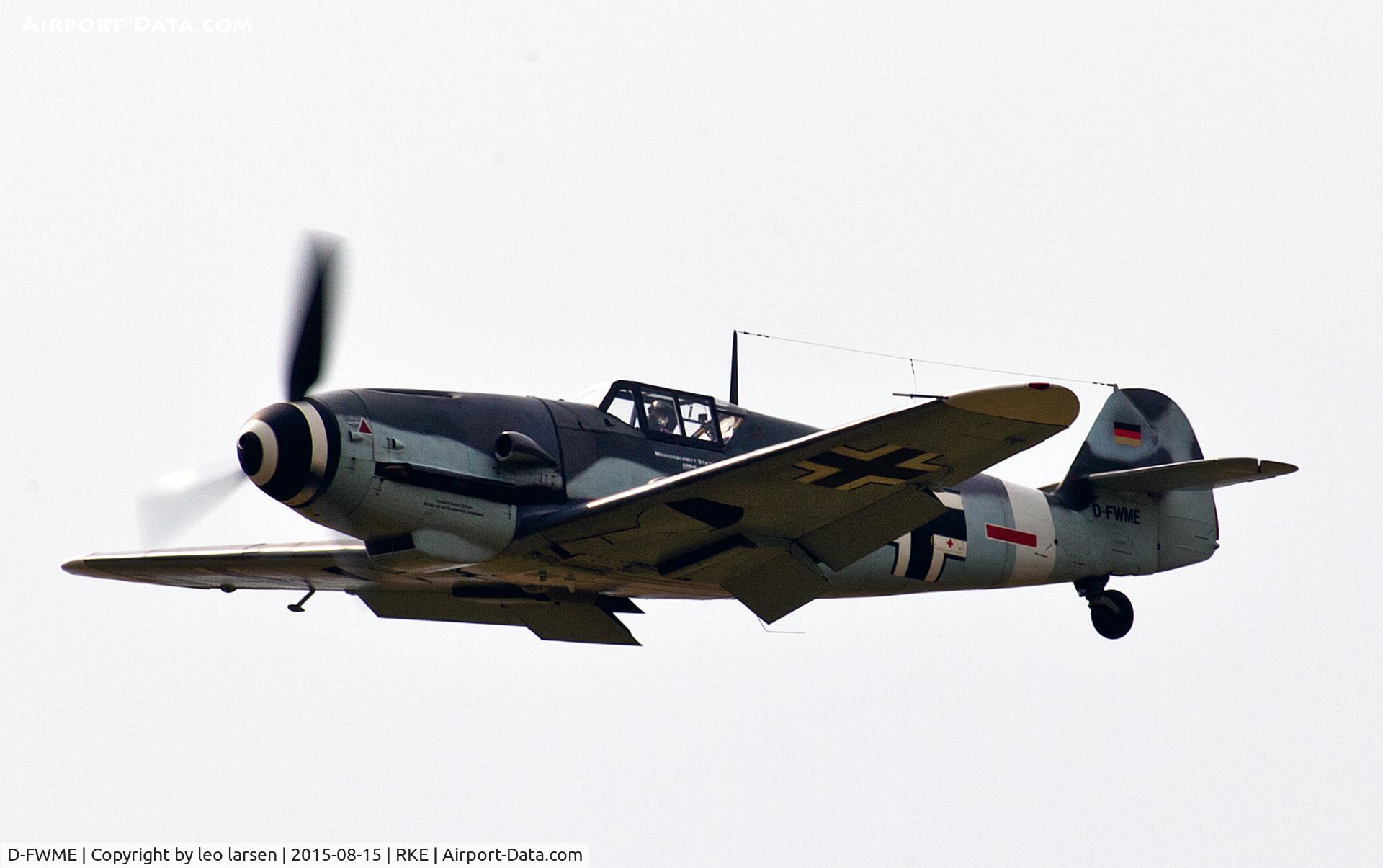 D-FWME, Messerschmitt Bf-109G-4 C/N 0139, Roskilde Air Show 15.8.2015