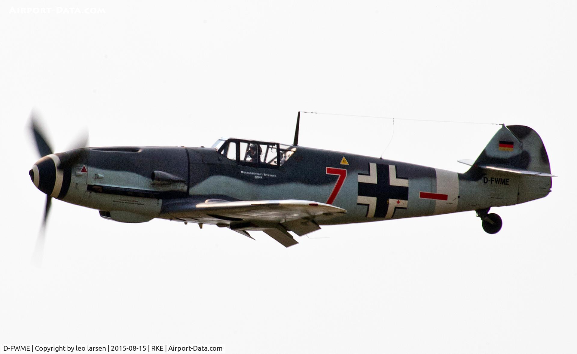 D-FWME, Messerschmitt Bf-109G-4 C/N 0139, Roskilde Air Show 15.8.2015