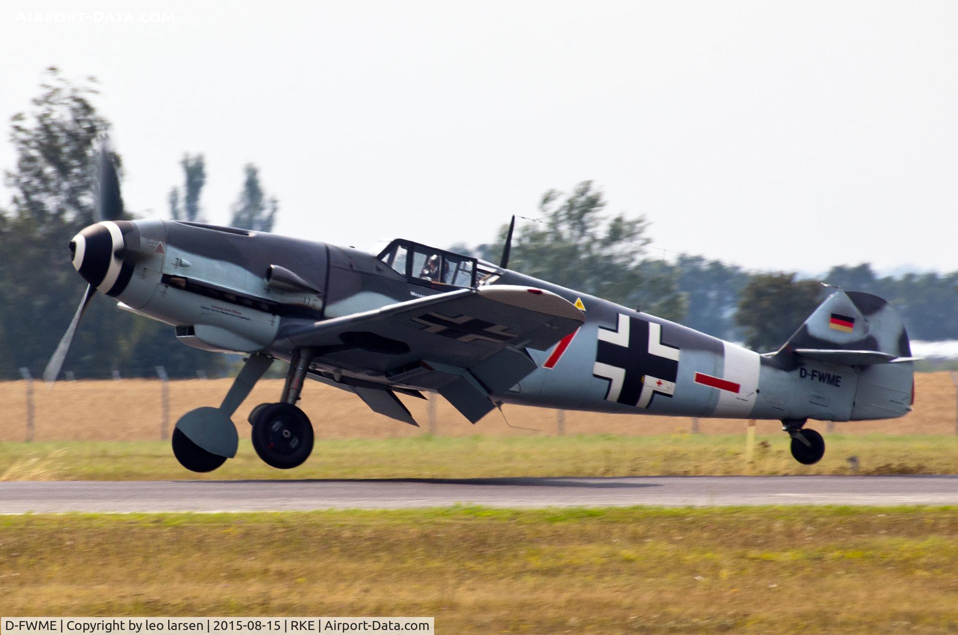 D-FWME, Messerschmitt Bf-109G-4 C/N 0139, Roskilde Air Show 15.8.2015