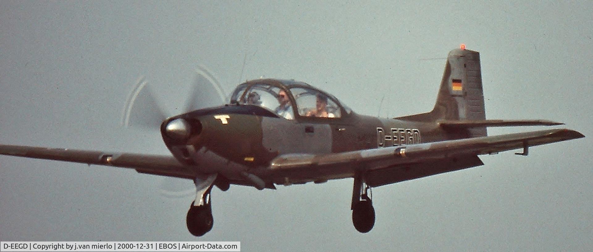 D-EEGD, Focke-Wulf FWP-149D C/N 315, Landing at Ostend, Belgium to attend an airshow