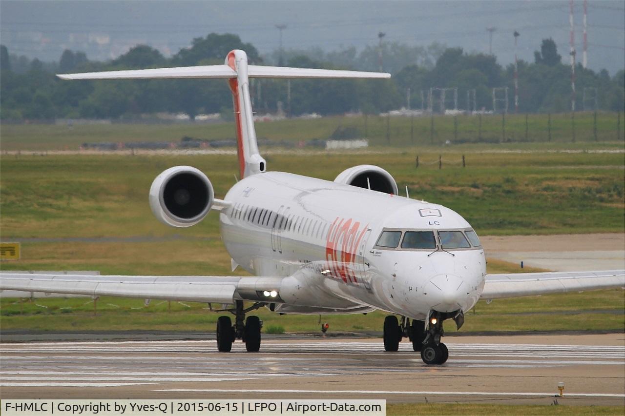 F-HMLC, 2010 Bombardier CRJ-1000EL NG (CL-600-2E25) C/N 19006, Bombardier CRJ-1000EL NG, Lining up rwy 08, Paris-Orly airport (LFPO-ORY)