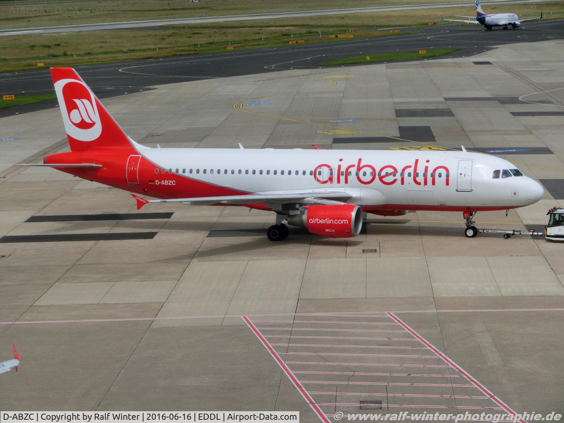 D-ABZC, 2008 Airbus A320-216 C/N 3502, Airbus A320-216 - AB BER Air Berlin - 3502 - D-ABZC - 16.06.2016 - DUS