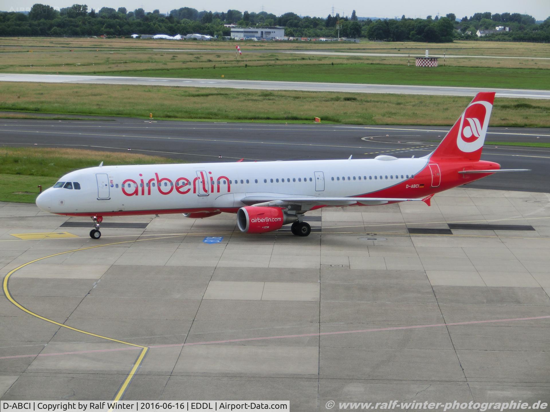 D-ABCI, 2012 Airbus A321-211 C/N 5038, Airbus A321-211 - AB BER Air Berlin - 5038 - D-ABCI - 16.06.2016 - DUS