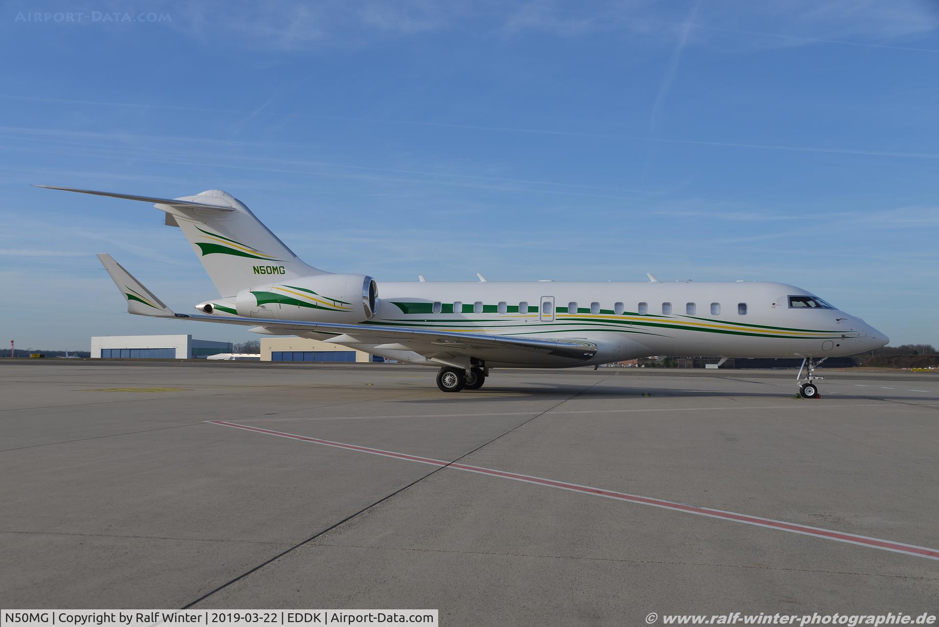 N50MG, 2014 Bombardier BD-700 1A11 Global 5000 C/N 9605, Bombardier BD-700-1A11 Global 5000 - SMG Growing Meid Inc. - 9605 - N50MG - 22.03.2019 - CGN