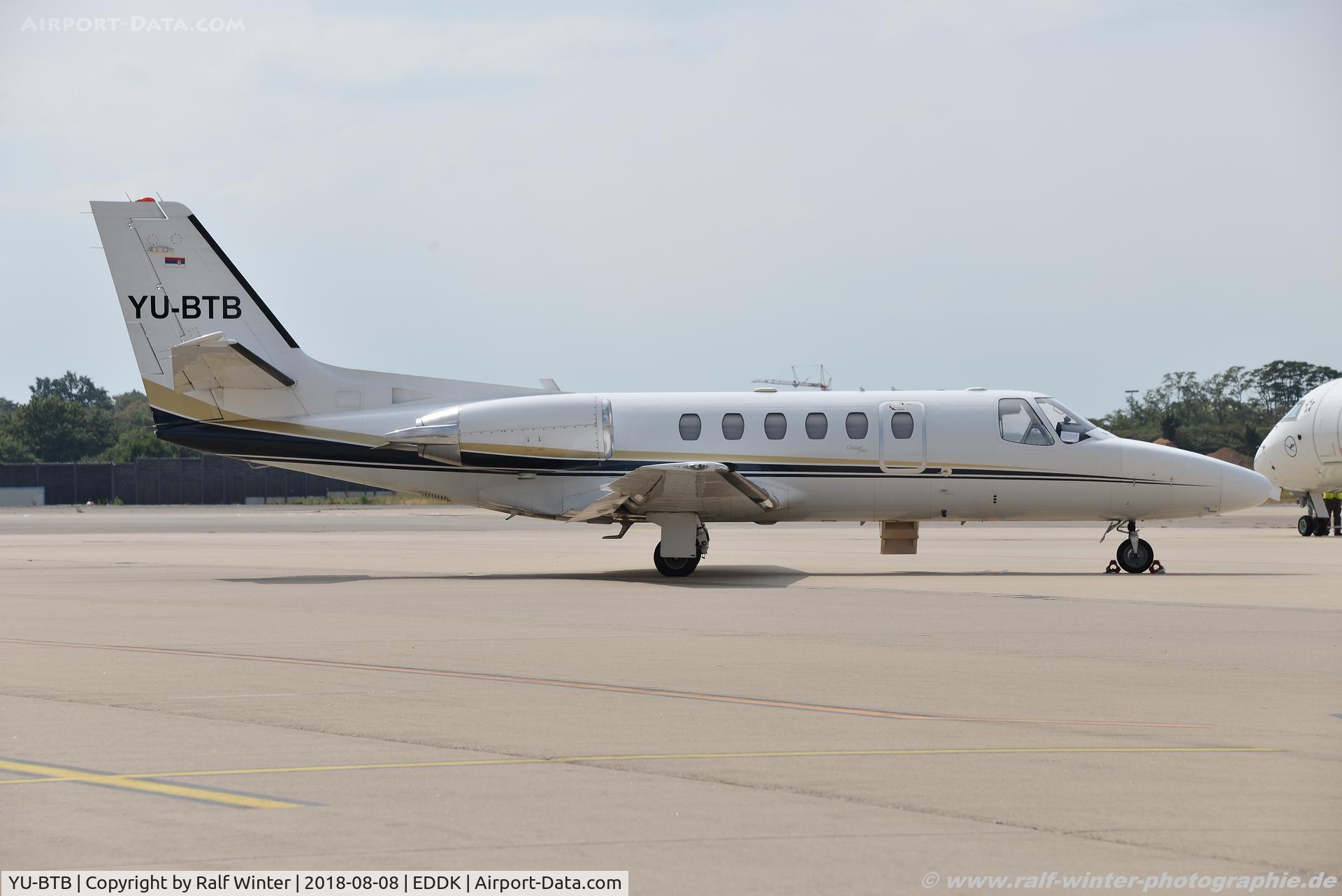 YU-BTB, 2002 Cessna 550 Citation Bravo C/N 550-1037, Cessna 550 Citation Bravo - PNK Air Pink - 550-1037 - YU-BTB - 08.08.2018 - CGN