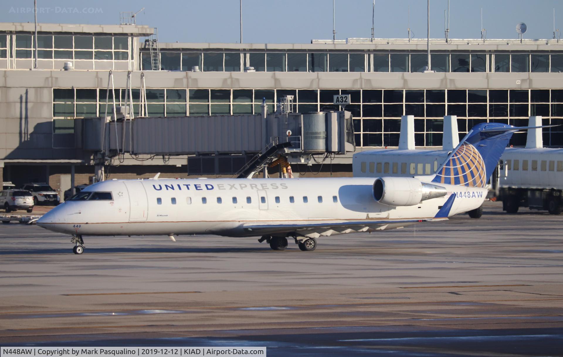 N448AW, 2003 Bombardier CRJ-200LR (CL-600-2B19) C/N 7814, CL-600-2B19
