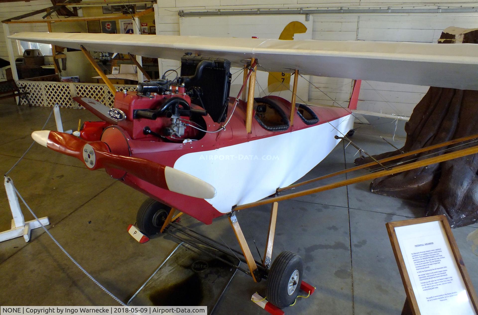NONE, Pietenpol Air Camper B4 C/N Unknown, Pietenpol Air Camper B4 at the Arkansas Air & Military Museum, Fayetteville AR