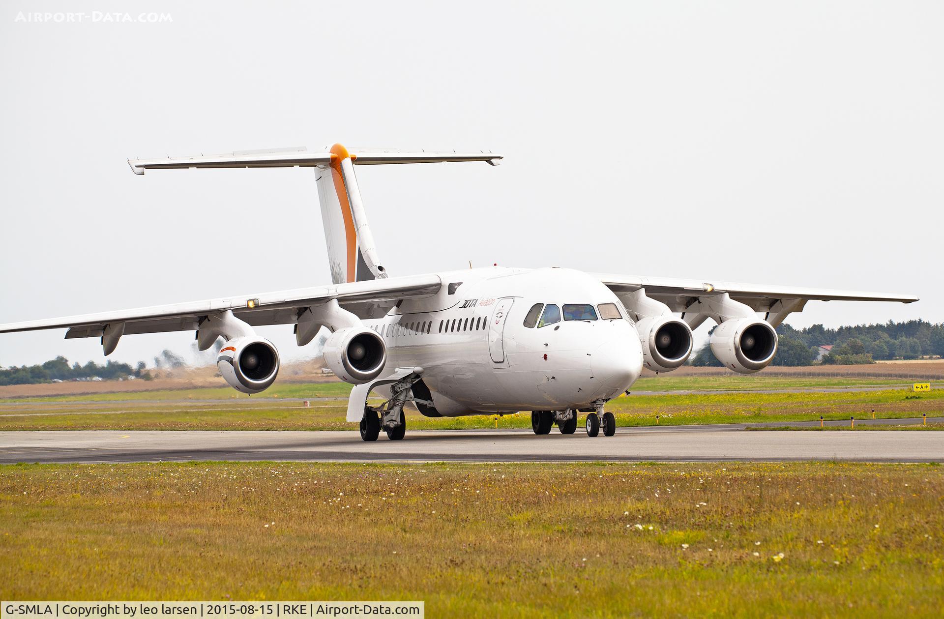 G-SMLA, 1985 British Aerospace BAe.146-200 C/N E2047, Roskilde 15.8.2015