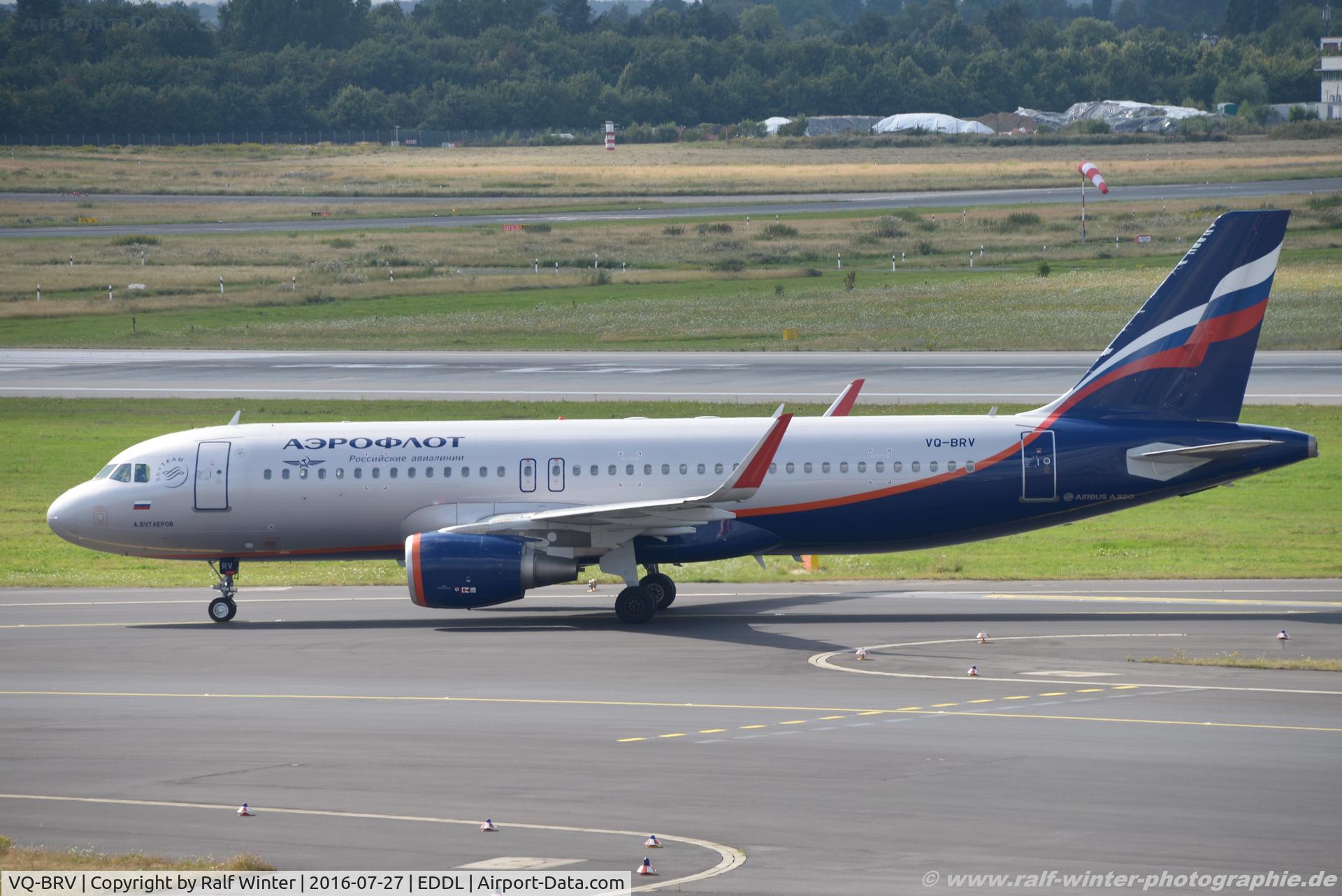 VQ-BRV, 2013 Airbus A320-214 C/N 5967, Airbus A320-214(W) . SU AFL Aeroflot 'A. Butlerov' - 5967 - VQ-BRV - 27.07.2016 - DUS
