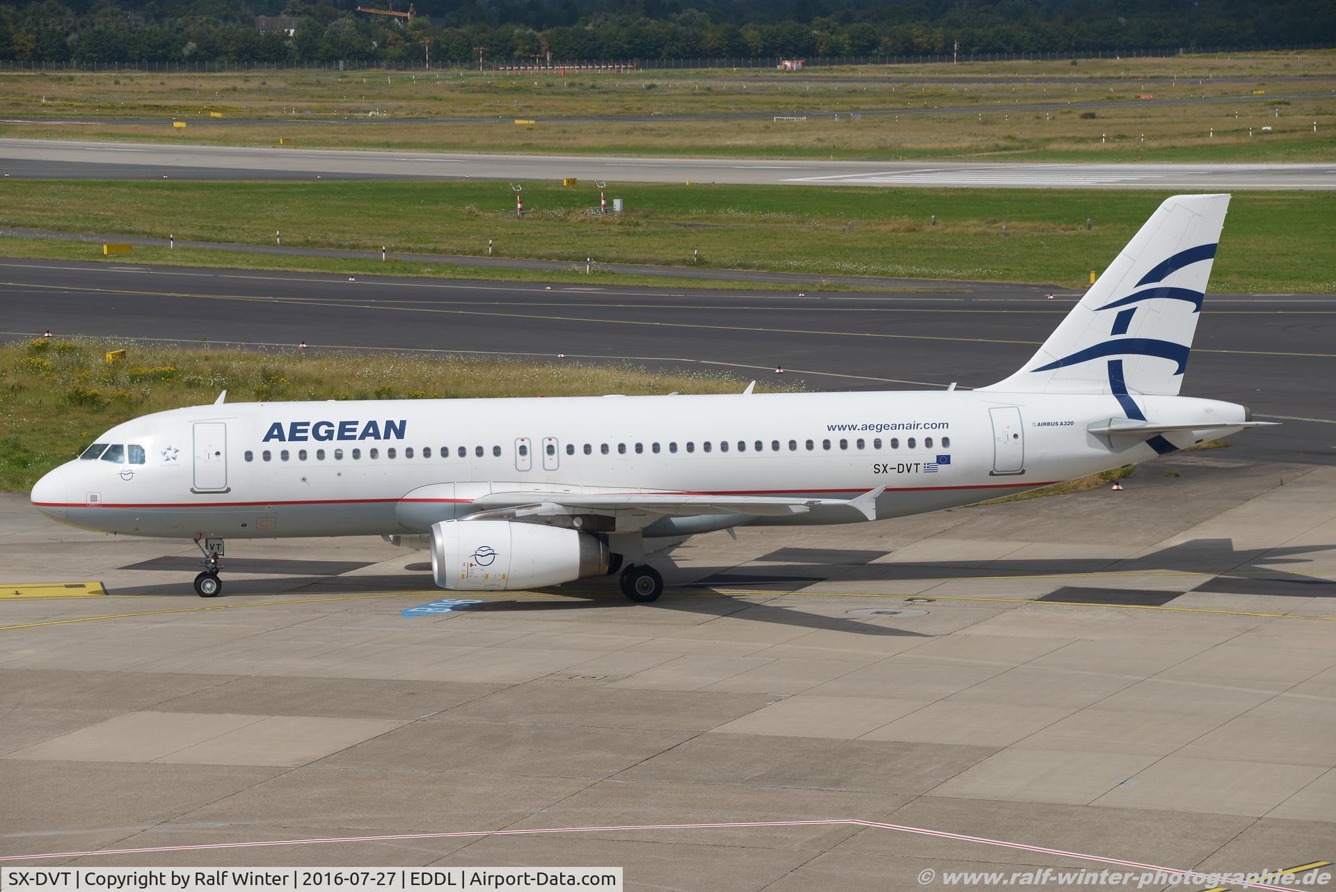 SX-DVT, 2008 Airbus A320-232 C/N 3745, Airbus A320-232 - A3 AEE Aegean Airlines - 3745 - SX-DVT - 27.07.2016 - DUS