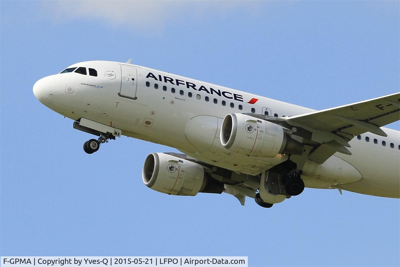 F-GPMA, 1998 Airbus A319-113 C/N 598, Airbus A319-113, Take off rwy 24, Paris-Orly airport (LFPO-ORY)
