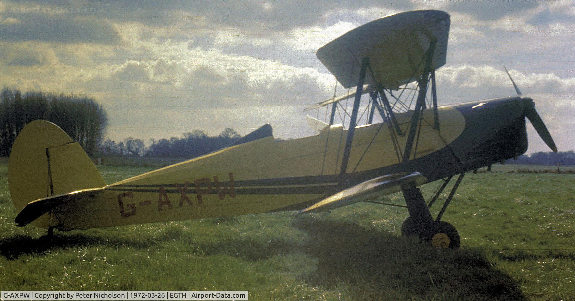 G-AXPW, 1949 Nord Stampe SV-4C C/N 1098, This SV-4C attended the 1972 Shuttleworth Trust Open Day at Old Warden.