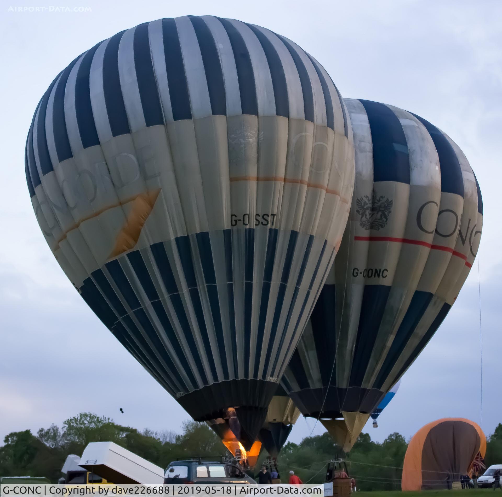 G-CONC, 1989 Cameron Balloons N-90 C/N 2139, G CONC as part of the 