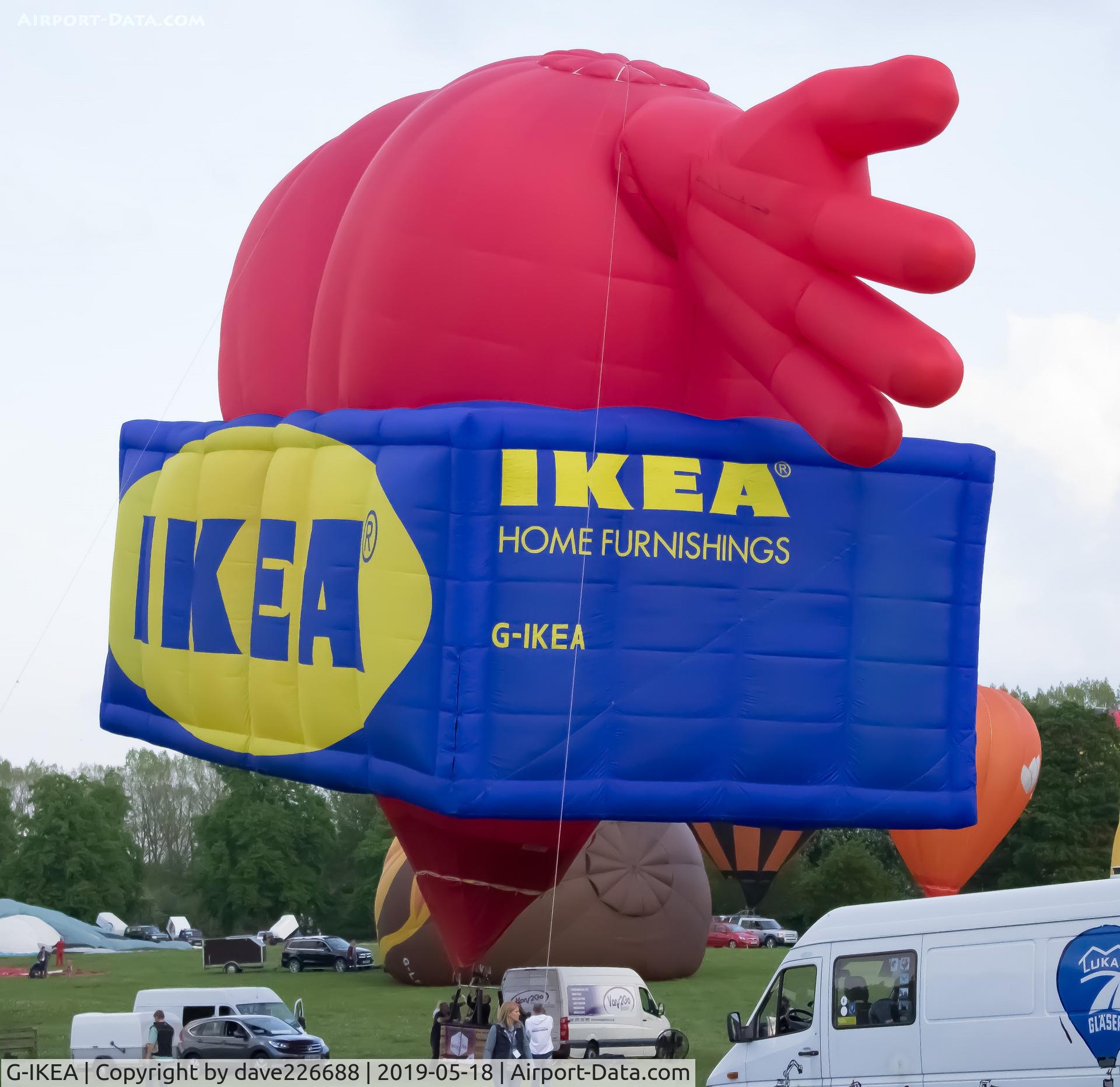 G-IKEA, 2004 Cameron Balloons IKEA-120 C/N 10562, G IKEA at the 2019 Midlands Air Festival