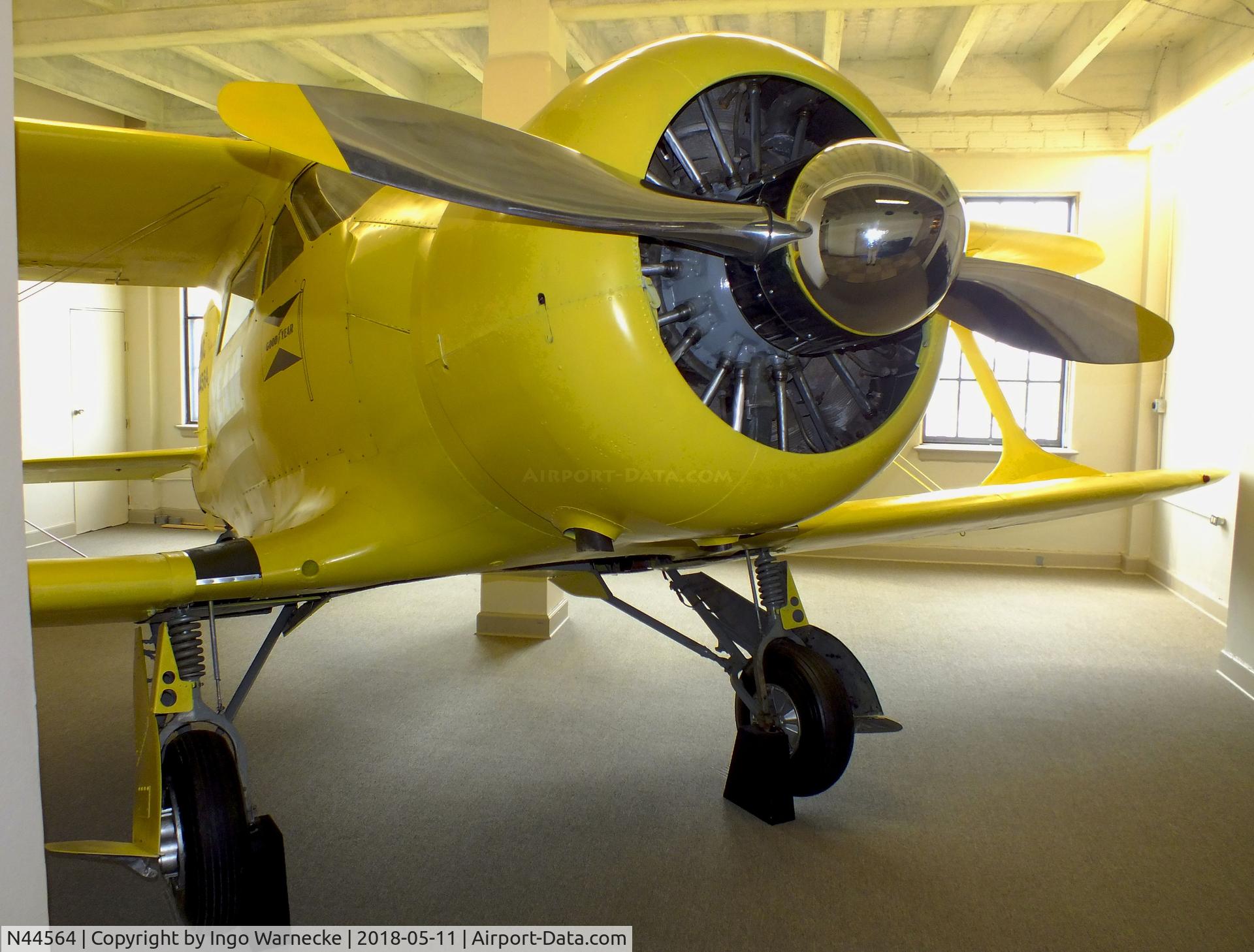 N44564, 1944 Beech D17S Staggerwing C/N 6925, Beechcraft D17S Staggerwing at the Kansas Aviation Museum, Wichita KS