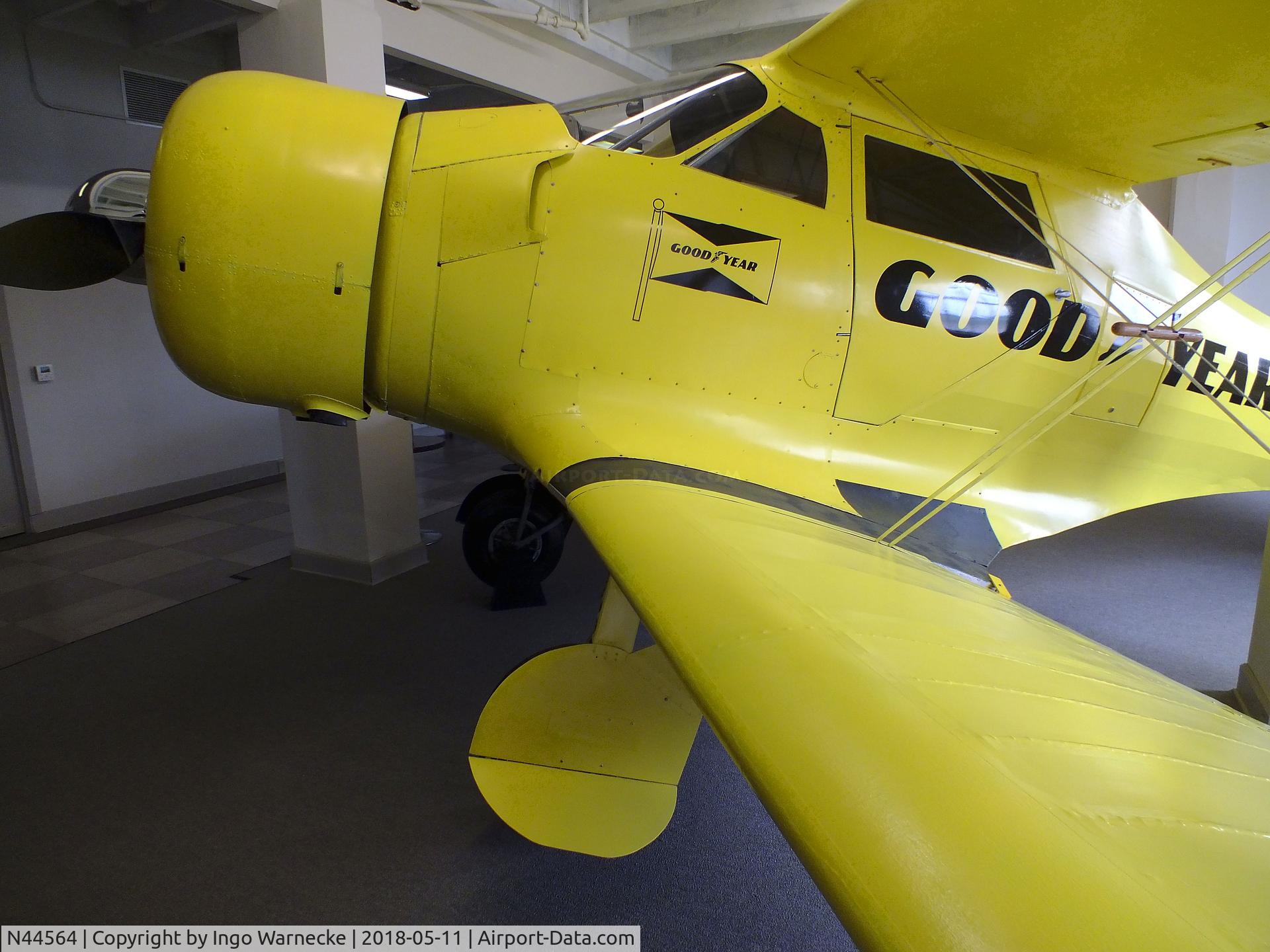 N44564, 1944 Beech D17S Staggerwing C/N 6925, Beechcraft D17S Staggerwing at the Kansas Aviation Museum, Wichita KS