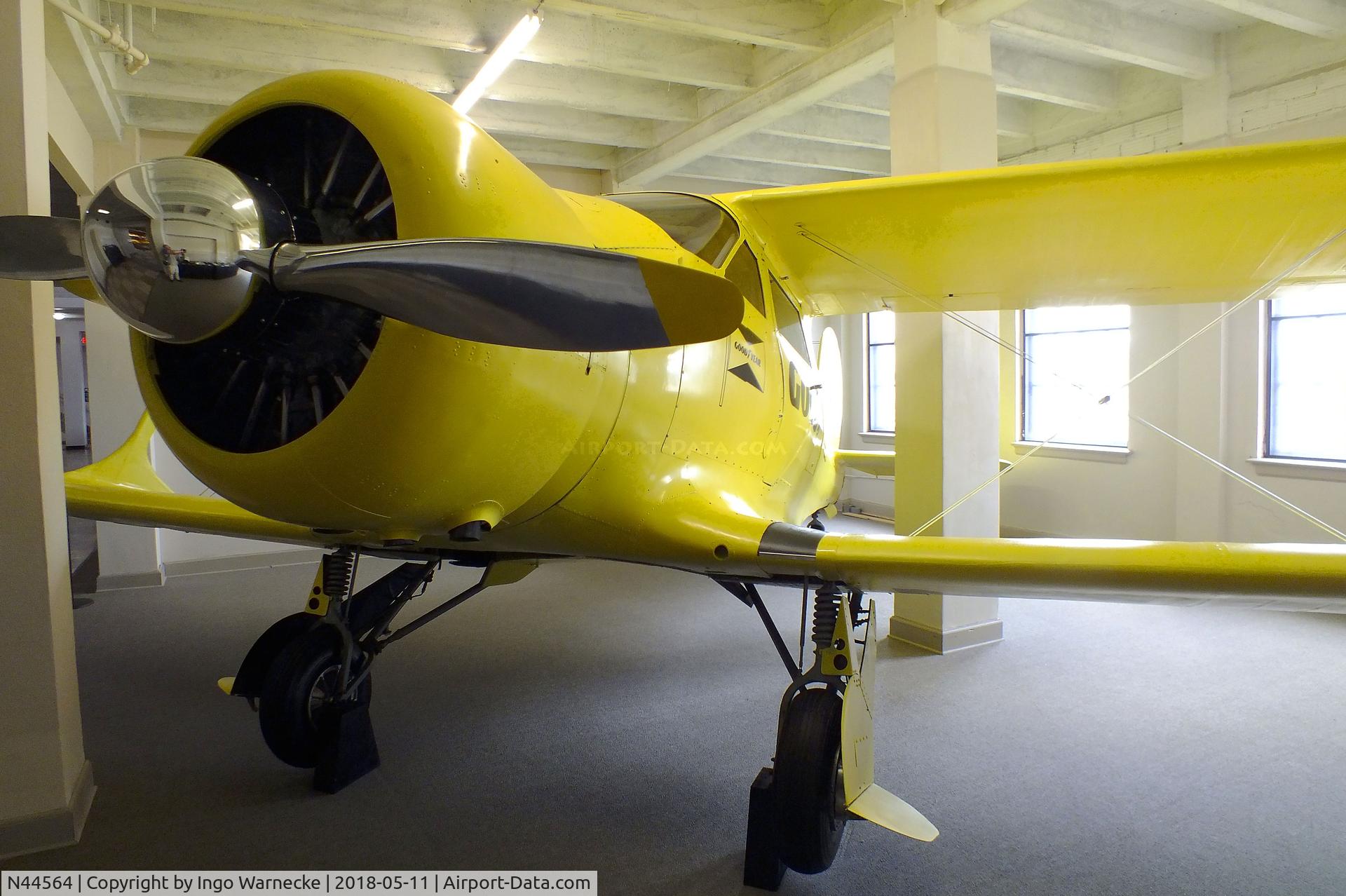 N44564, 1944 Beech D17S Staggerwing C/N 6925, Beechcraft D17S Staggerwing at the Kansas Aviation Museum, Wichita KS