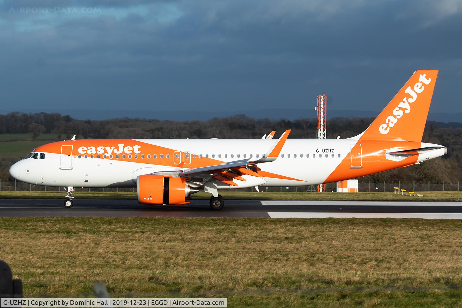 G-UZHZ, 2019 Airbus A320-251N C/N 8963, Landing RWY 27
