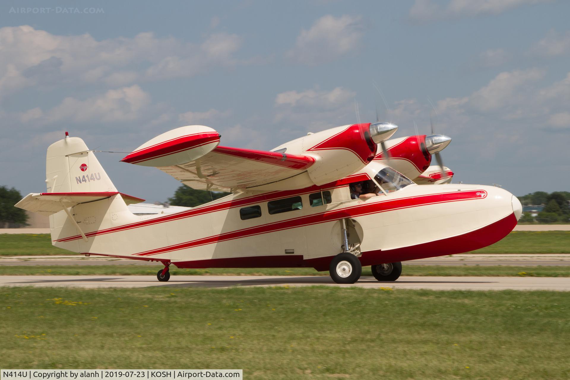 N414U, 1945 Grumman G-44 Widgeon C/N 1427, At AirVenture 2019