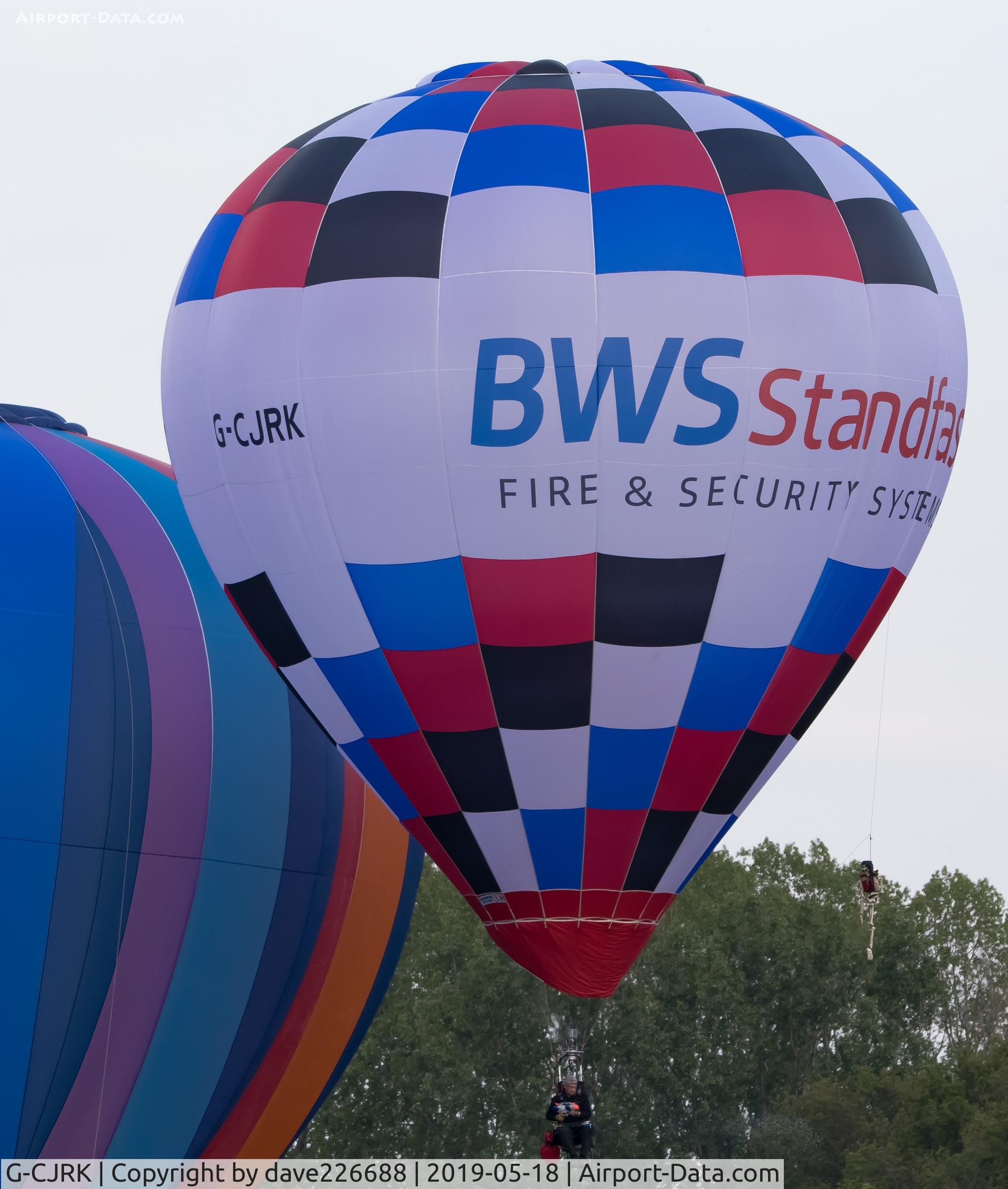 G-CJRK, 2017 Cameron Balloons Z-31 C/N 12062, BWS Security cloud Hopper at the 2019 Midlands Air Festival