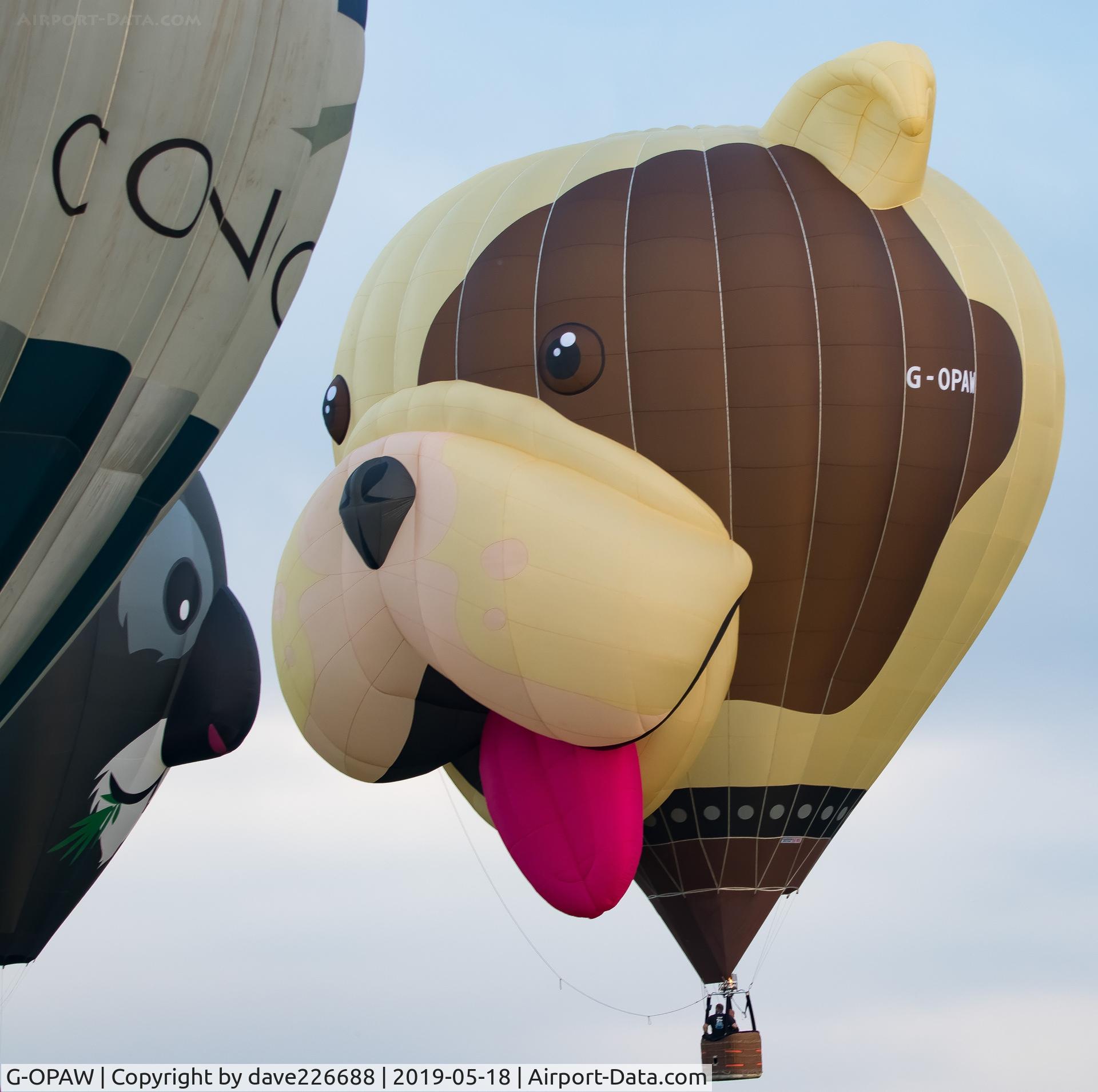 G-OPAW, 2018 Cameron Balloons Z-105 C/N 12182, G OPAW at the 2019 Midlands Air Festival