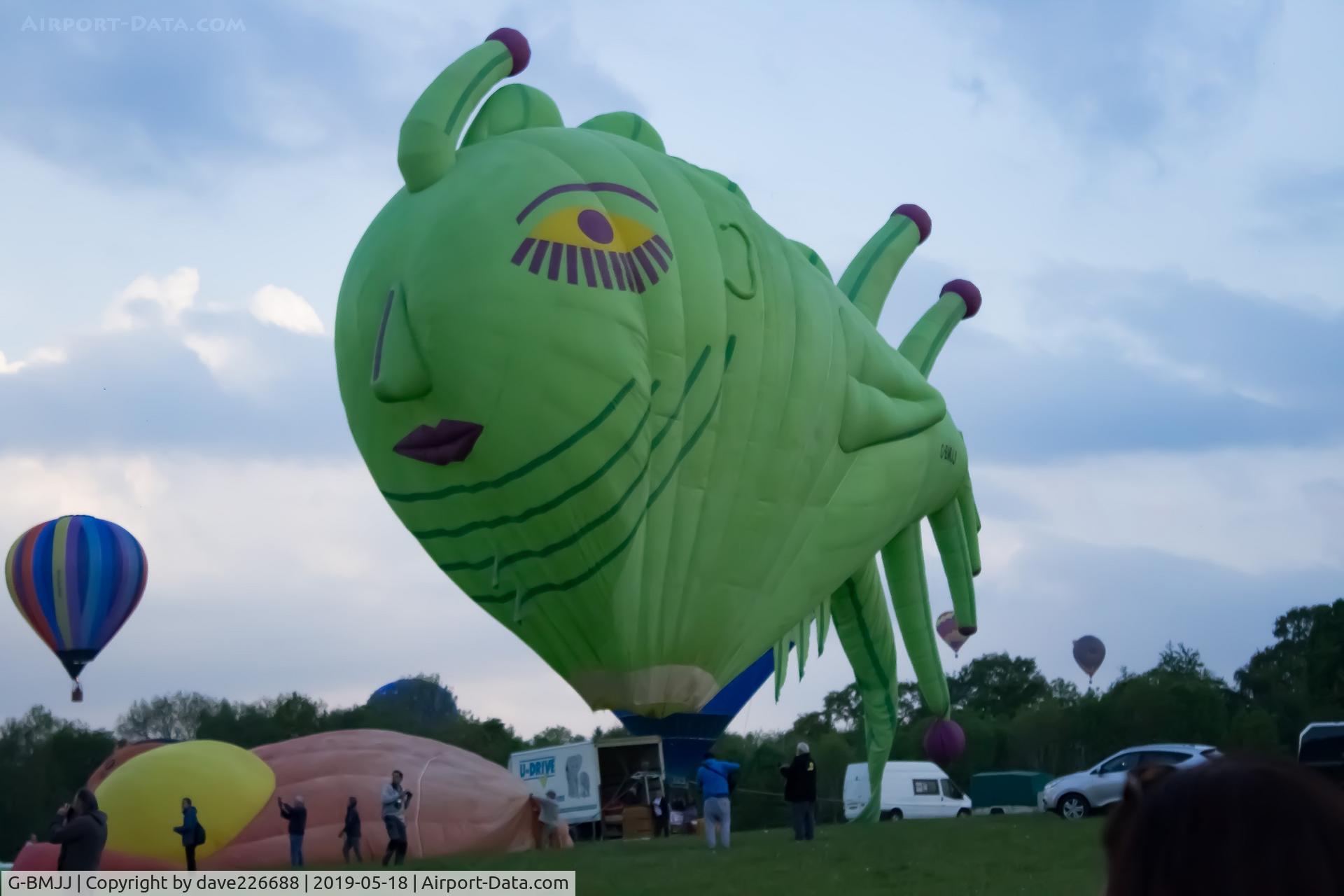 G-BMJJ, 1985 Cameron Balloons Watch-75 C/N 1207, G BMJJ making a rare appearance at the 2019 Midlands Air Festival