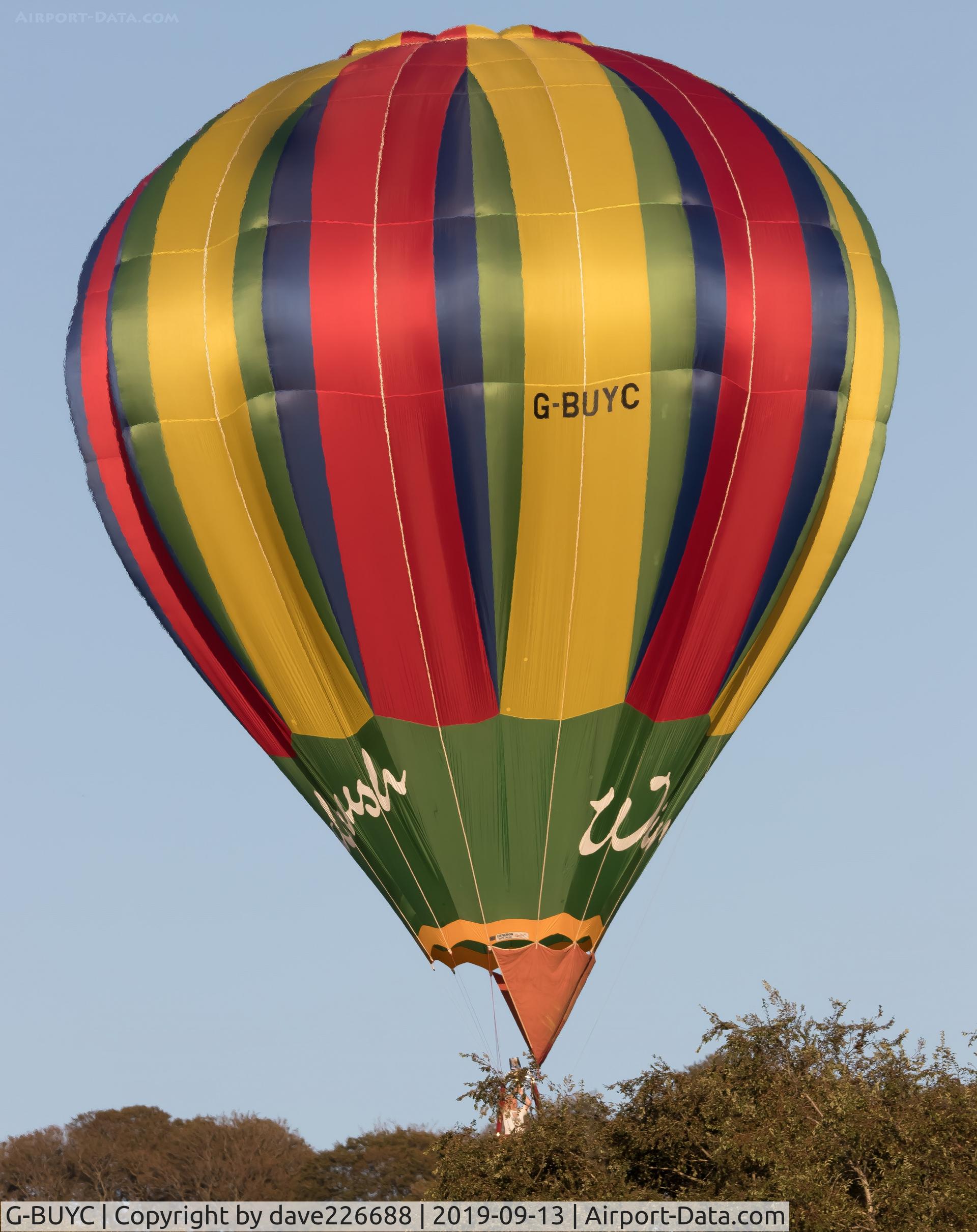 G-BUYC, 1993 Cameron Balloons C-80 C/N 3095, G BUYC at the 2019 Longleat Skysafari