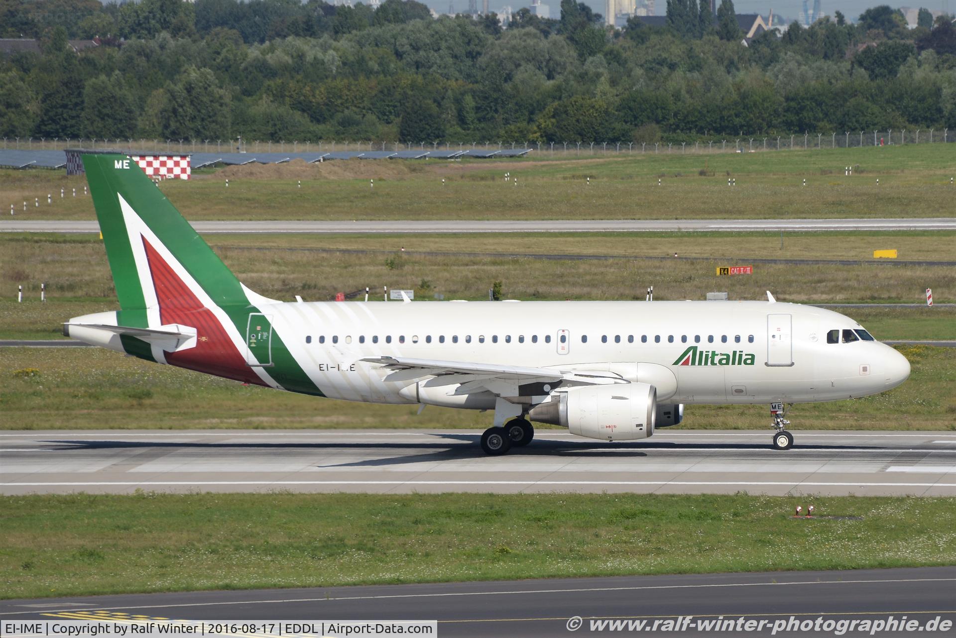 EI-IME, 2002 Airbus A319-112 C/N 1740, Airbus A319-112 - AZ AZA Alitalia 'Isola di Panarea' - 1740 - EI-IME - 17.08.2016 - DUS