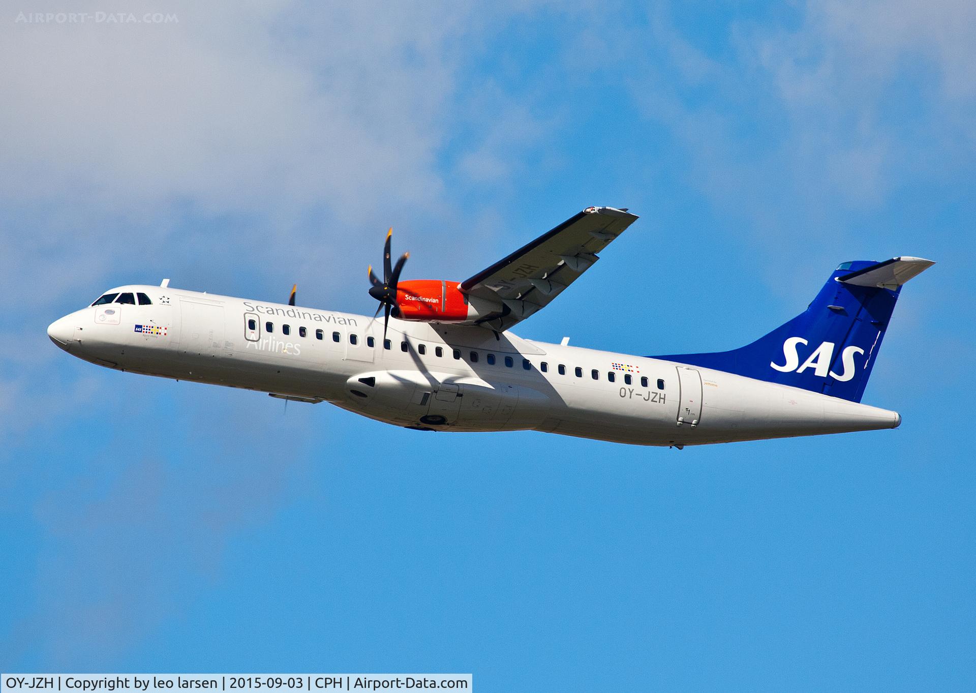 OY-JZH, 2014 ATR 72-212A C/N 1177, Copenhagen 3.9.2015