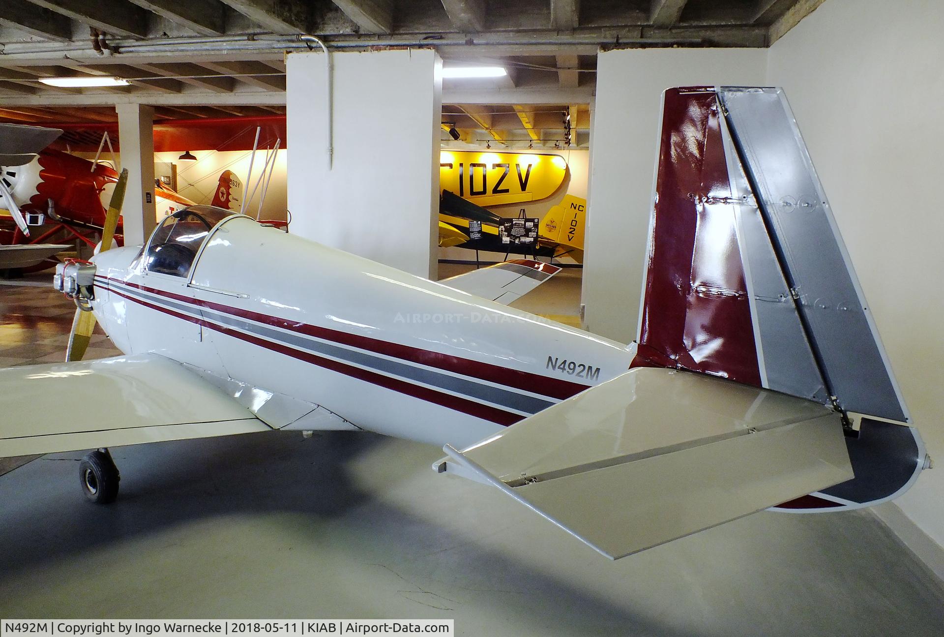 N492M, 1951 Mooney M-18C C/N 245, Mooney M.18C Mite at the Kansas Aviation Museum, Wichita KS