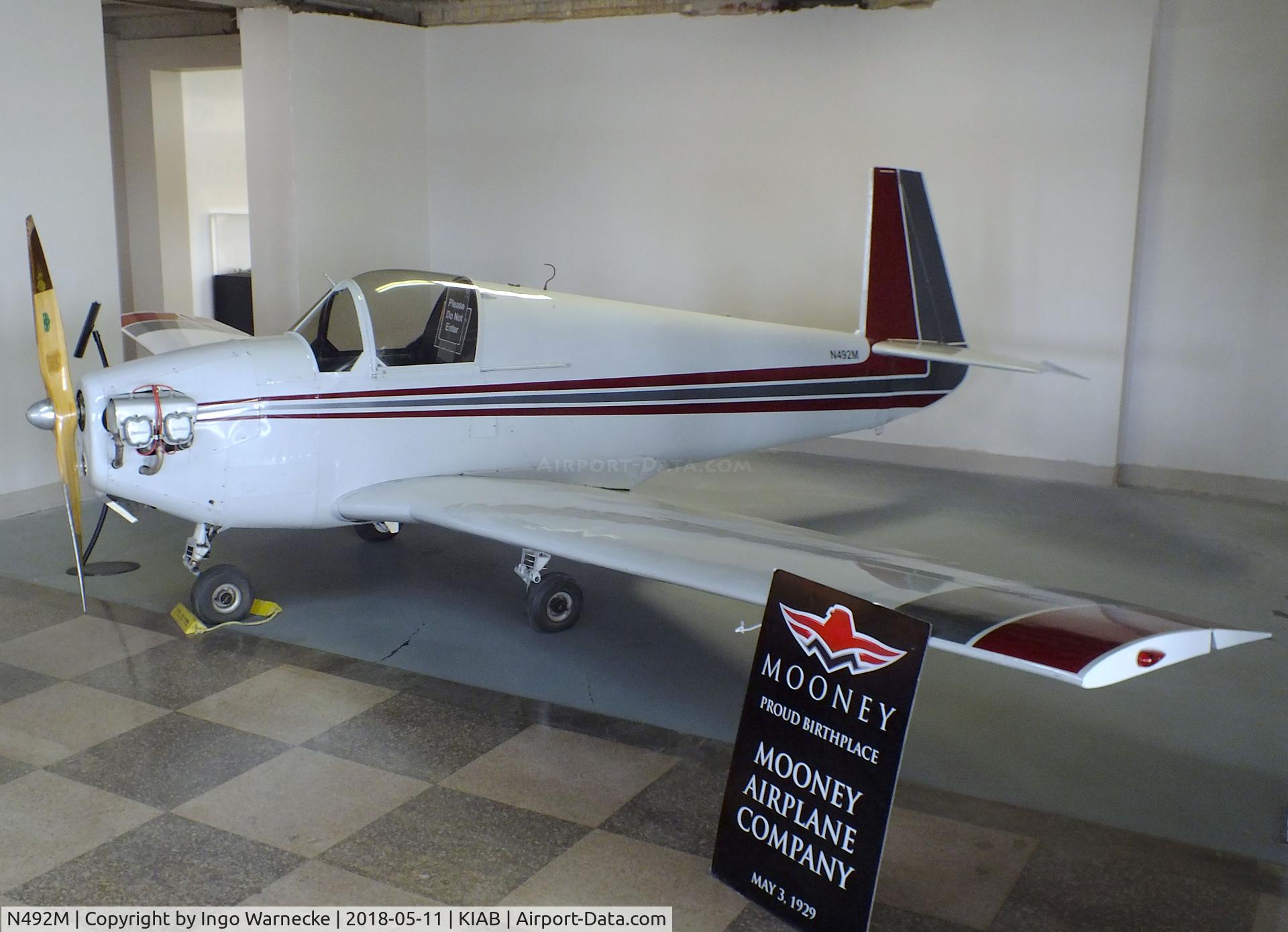 N492M, 1951 Mooney M-18C C/N 245, Mooney M.18C Mite at the Kansas Aviation Museum, Wichita KS