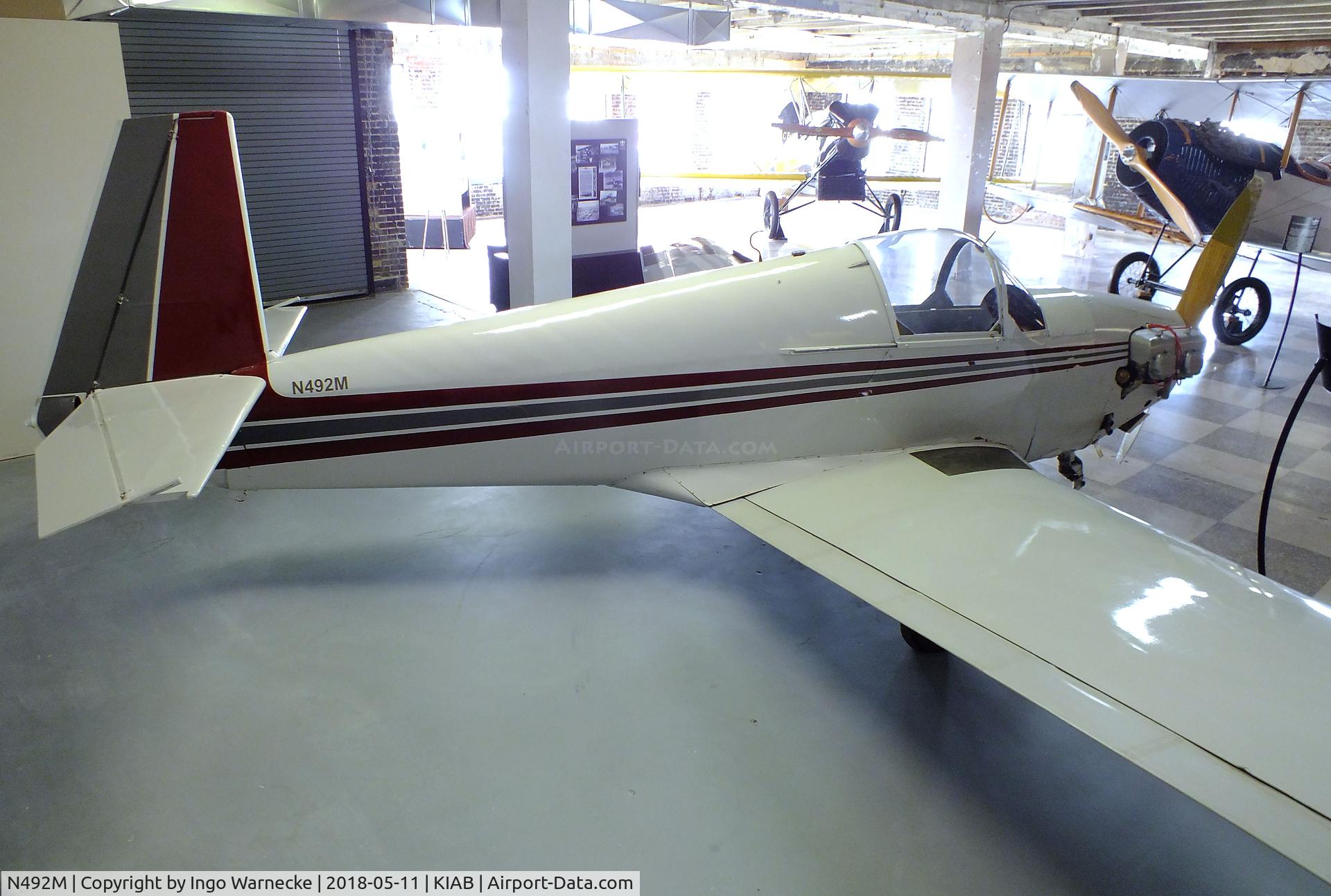 N492M, 1951 Mooney M-18C C/N 245, Mooney M.18C Mite at the Kansas Aviation Museum, Wichita KS