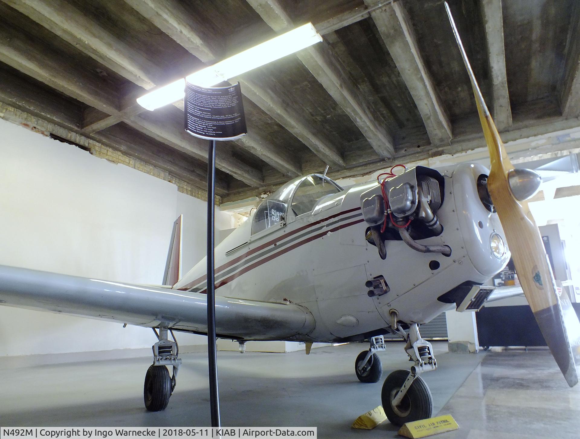 N492M, 1951 Mooney M-18C C/N 245, Mooney M.18C Mite at the Kansas Aviation Museum, Wichita KS