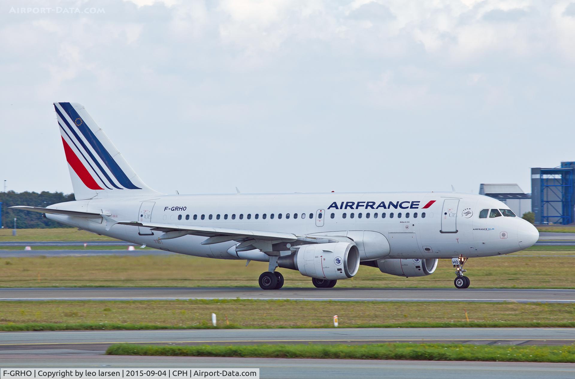F-GRHO, 2000 Airbus A319-111 C/N 1271, Copenhagen 4.9.2015