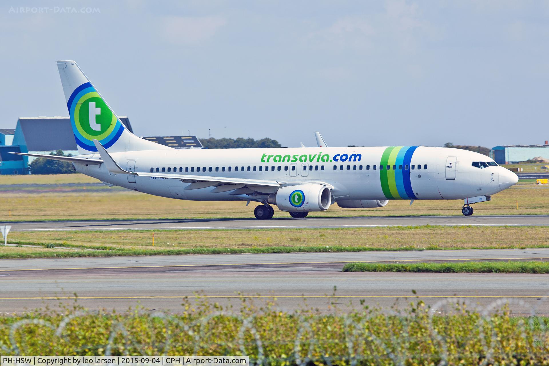 PH-HSW, 2009 Boeing 737-8K2 C/N 37160, Copenhagen 4.9.2015
