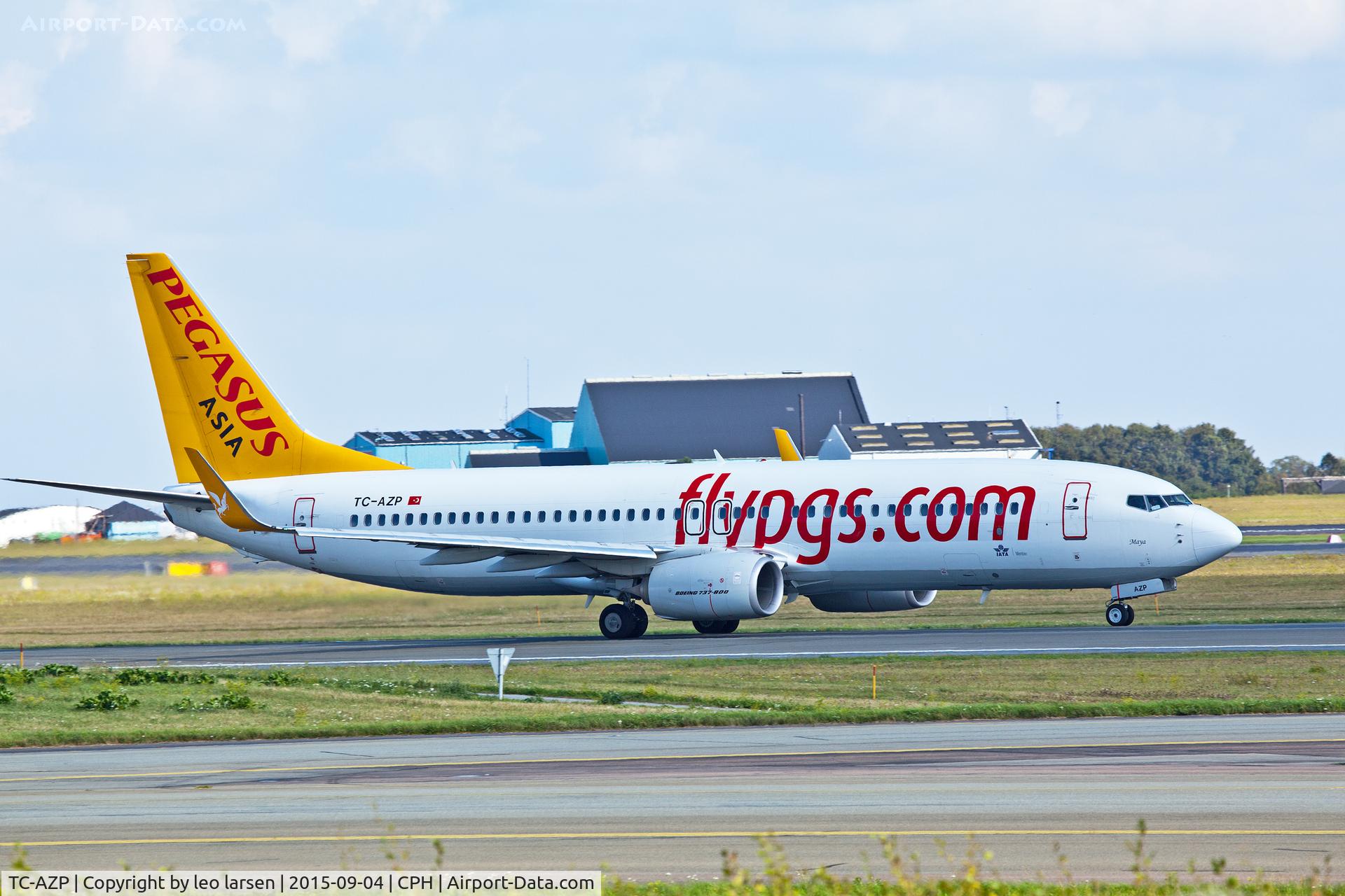 TC-AZP, 2012 Boeing 737-82R C/N 38176, Copenhagen 4.9.2015